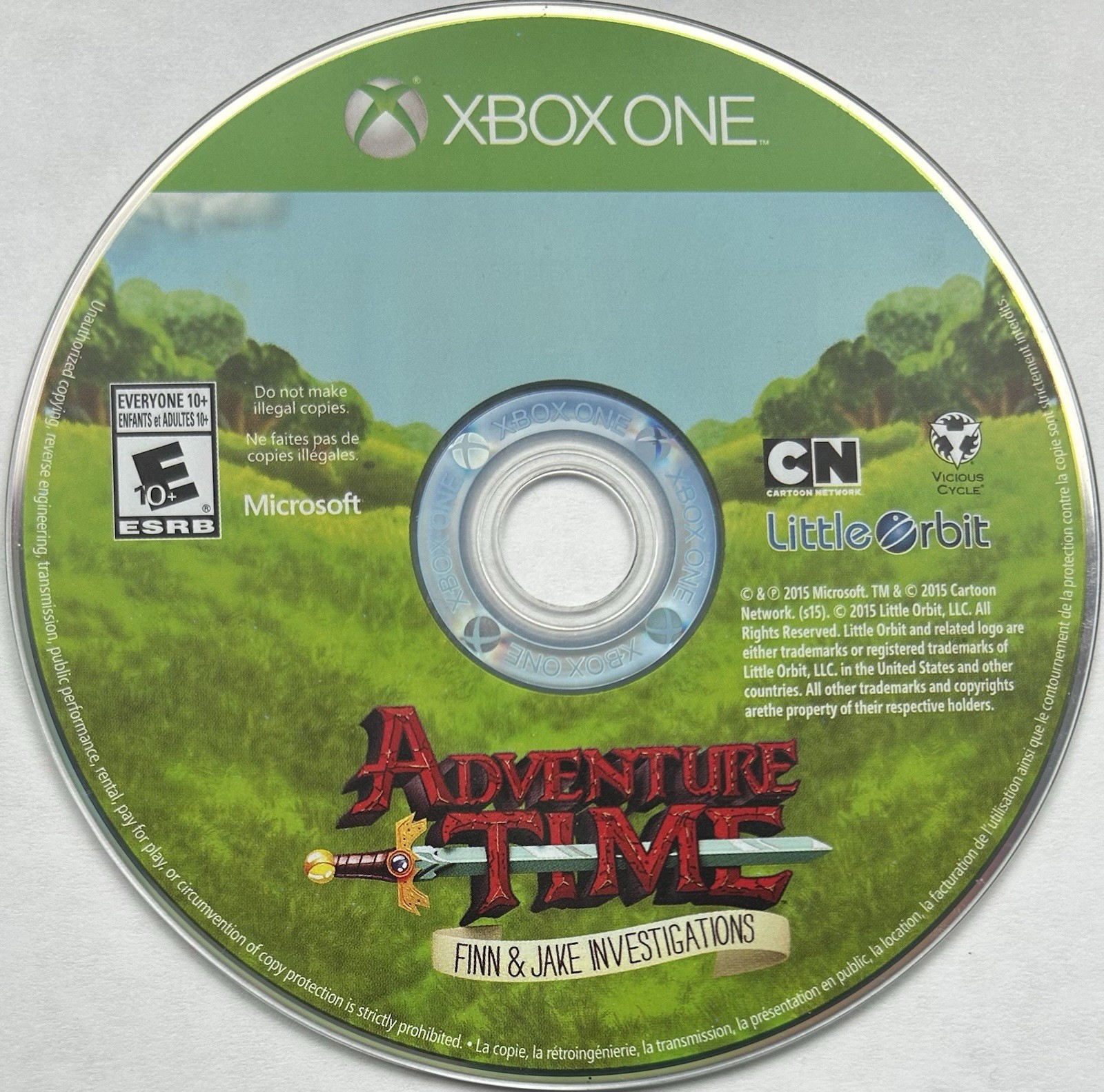 Adventure Time: Finn & Jake (Xbox One) DISC ONLY | NO TRACKING | M2578