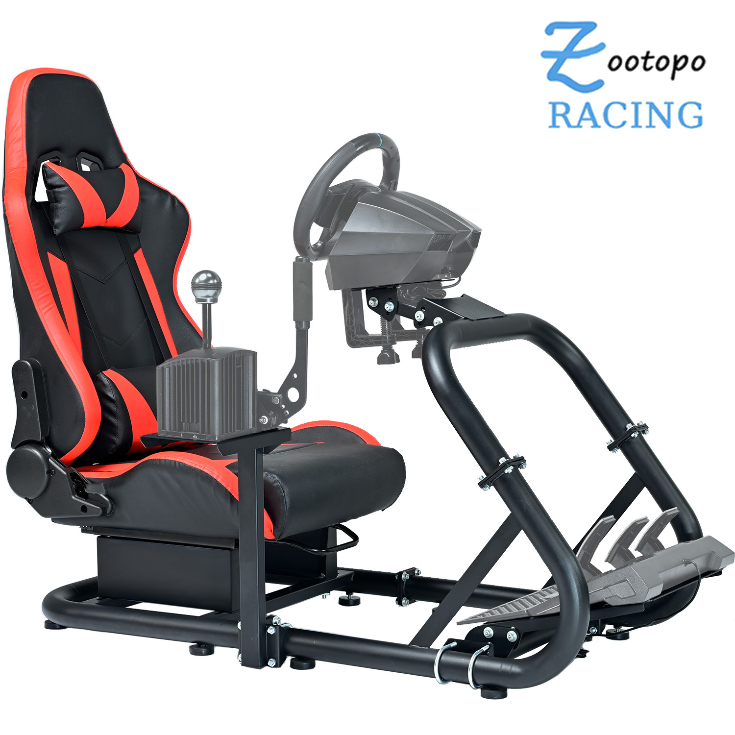 Zootopo Racing Simulator Cockpit Stand or Seat Adjustable Fit Logitech G920 G29
