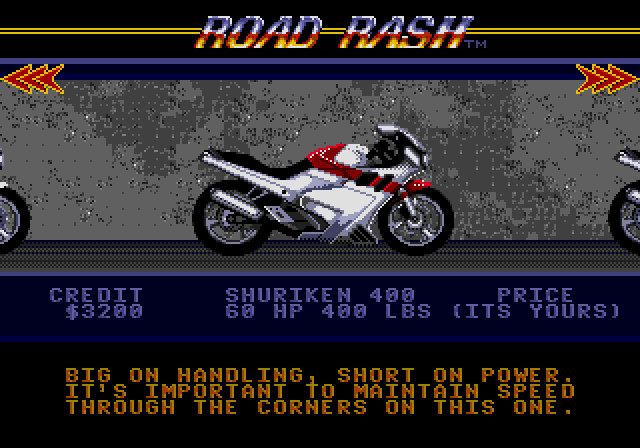Road Rash – Sega Genesis Game