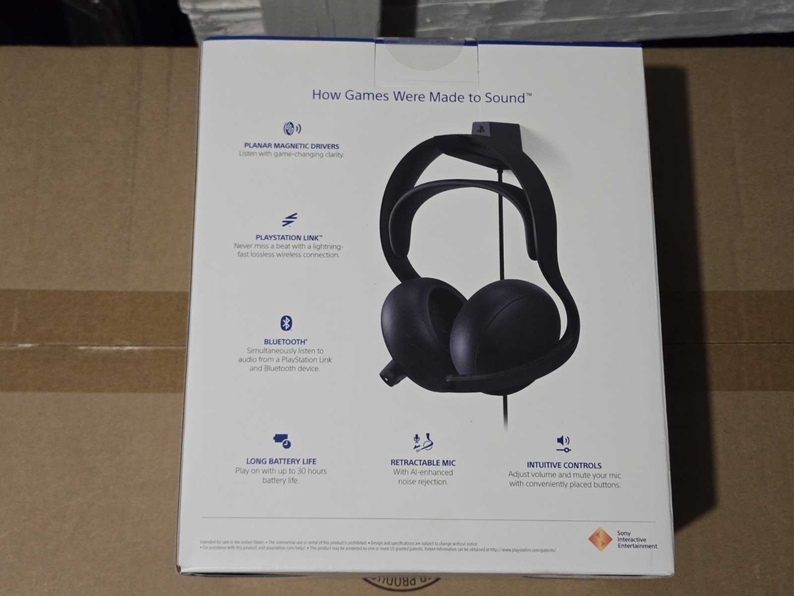 BLACK Sony PlayStation 5 Pulse Elite Wireless Gaming Headset – BLACK