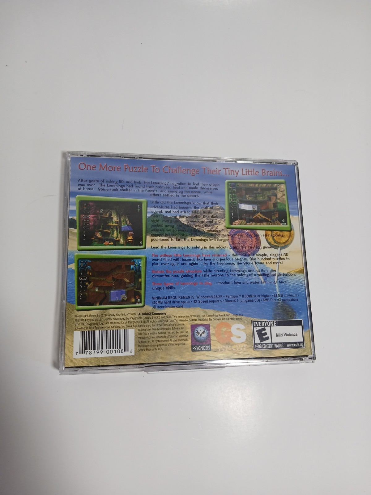 Global Star Software Lemmings Revolution PC CD-ROM Puzzle Game E Everyone