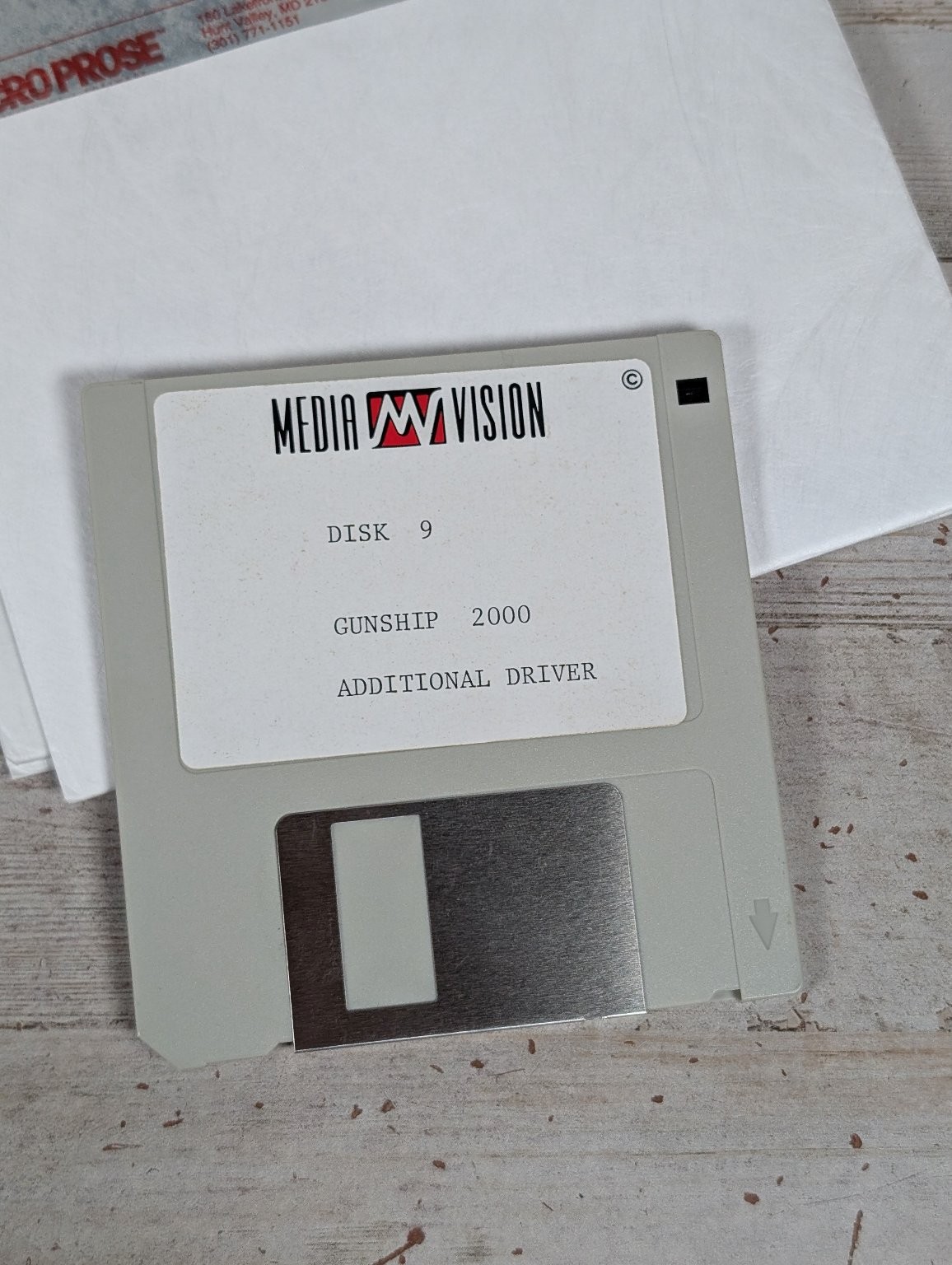 Gunship 2000 IBM PC Video Game Combat Simulation Helicopter Big Box 5″ Floppy
