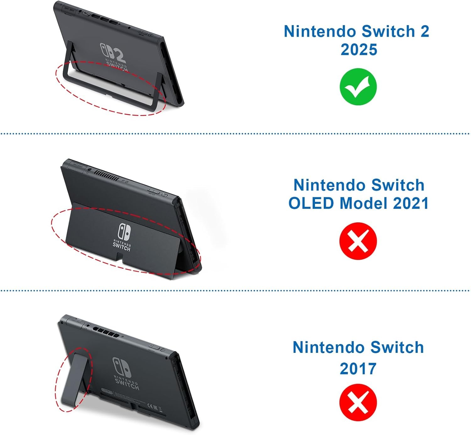 Carrying Case for Nintendo Switch 2 (2025) Hard Shell Travel Bag Game Card Slots