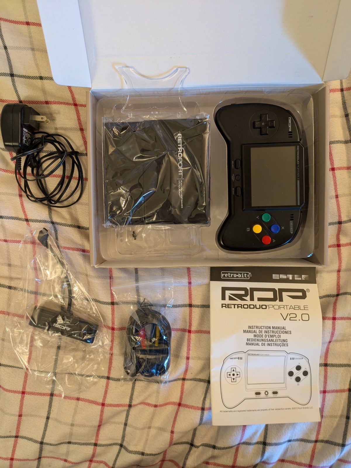 RetroBit RetroDuo Portable SNES NES Console+7 Games Ninja Turtles Dragon Warrior