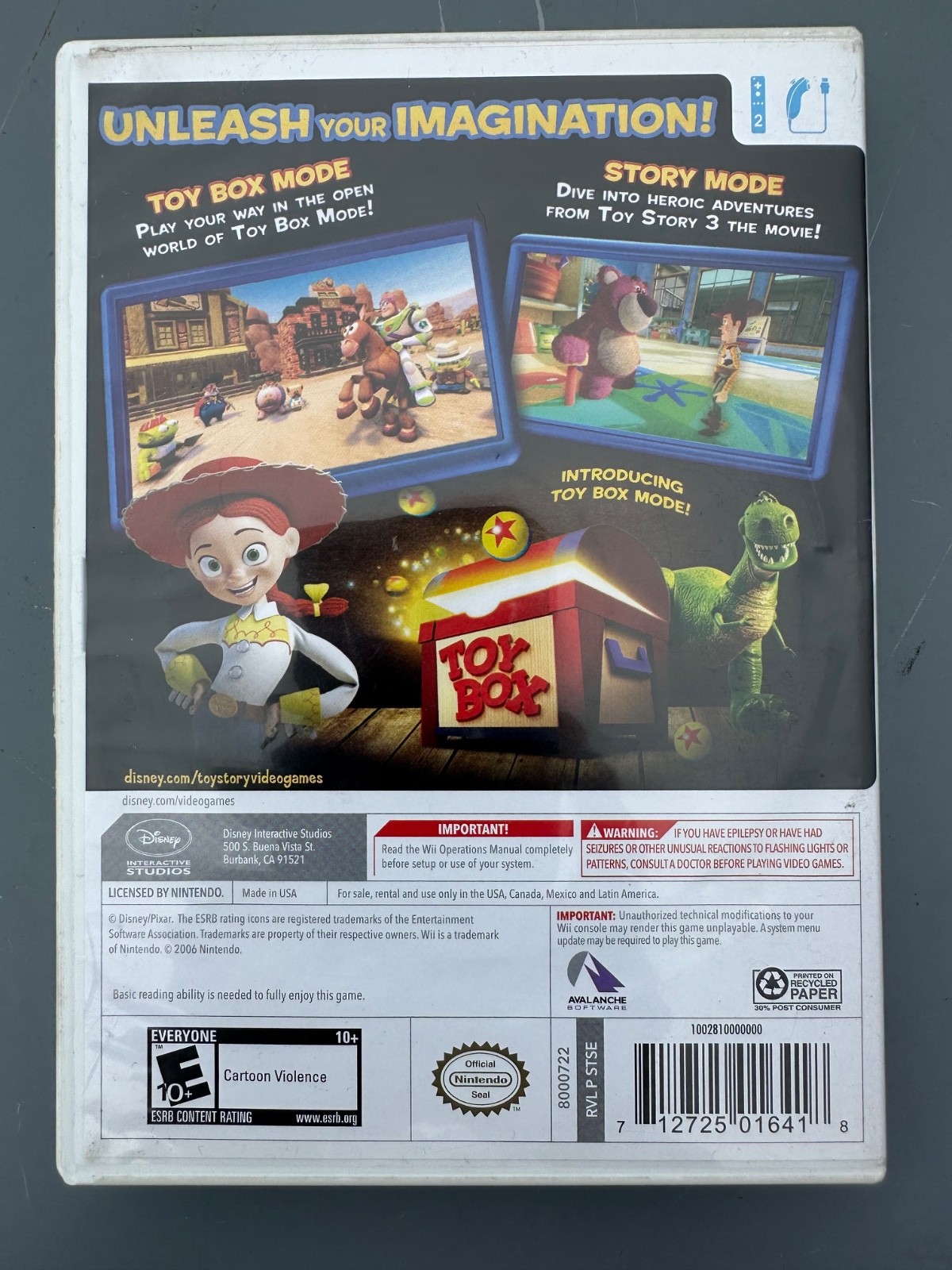 Toy Story 3 Nintendo Wii Game – Complete w/ Manual – Clean & Tested – Free Ship