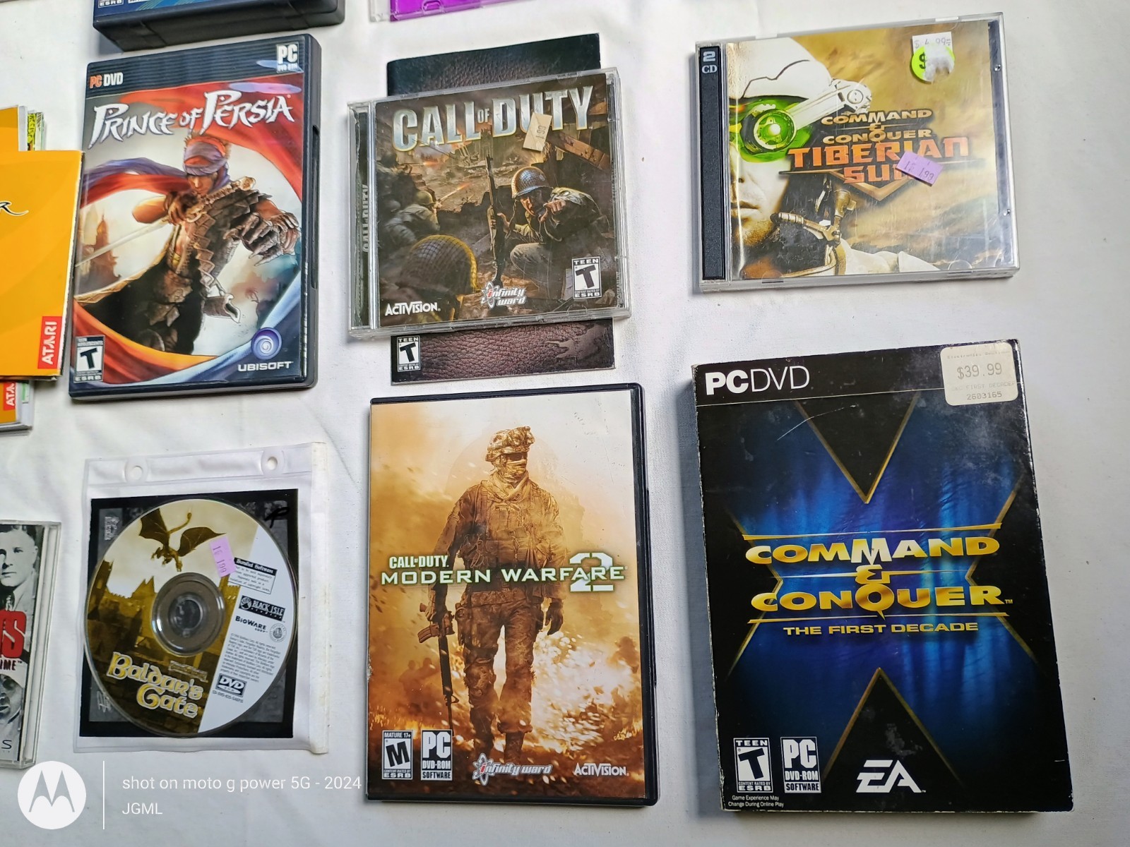Lot Of 25 2000’s PC CD-ROM Games Command Conquer COD Battlefield Tested W/Codes