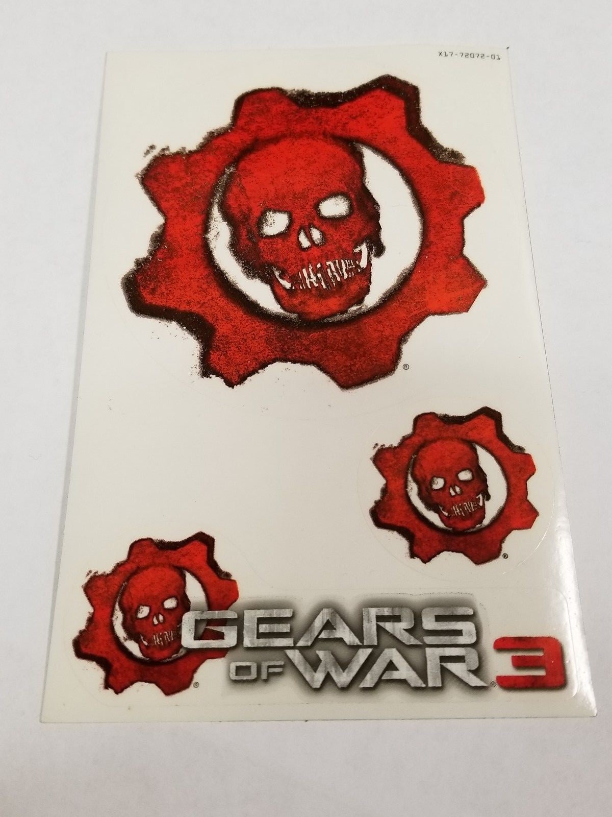 Gears of War 3 Official Decal Sticker Set