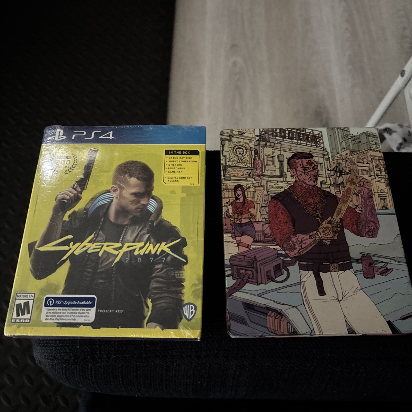 Cyberpunk 2077 for Sony PlayStation 4 5 PS4 Free PS5 Upgrade with Steelbook Case
