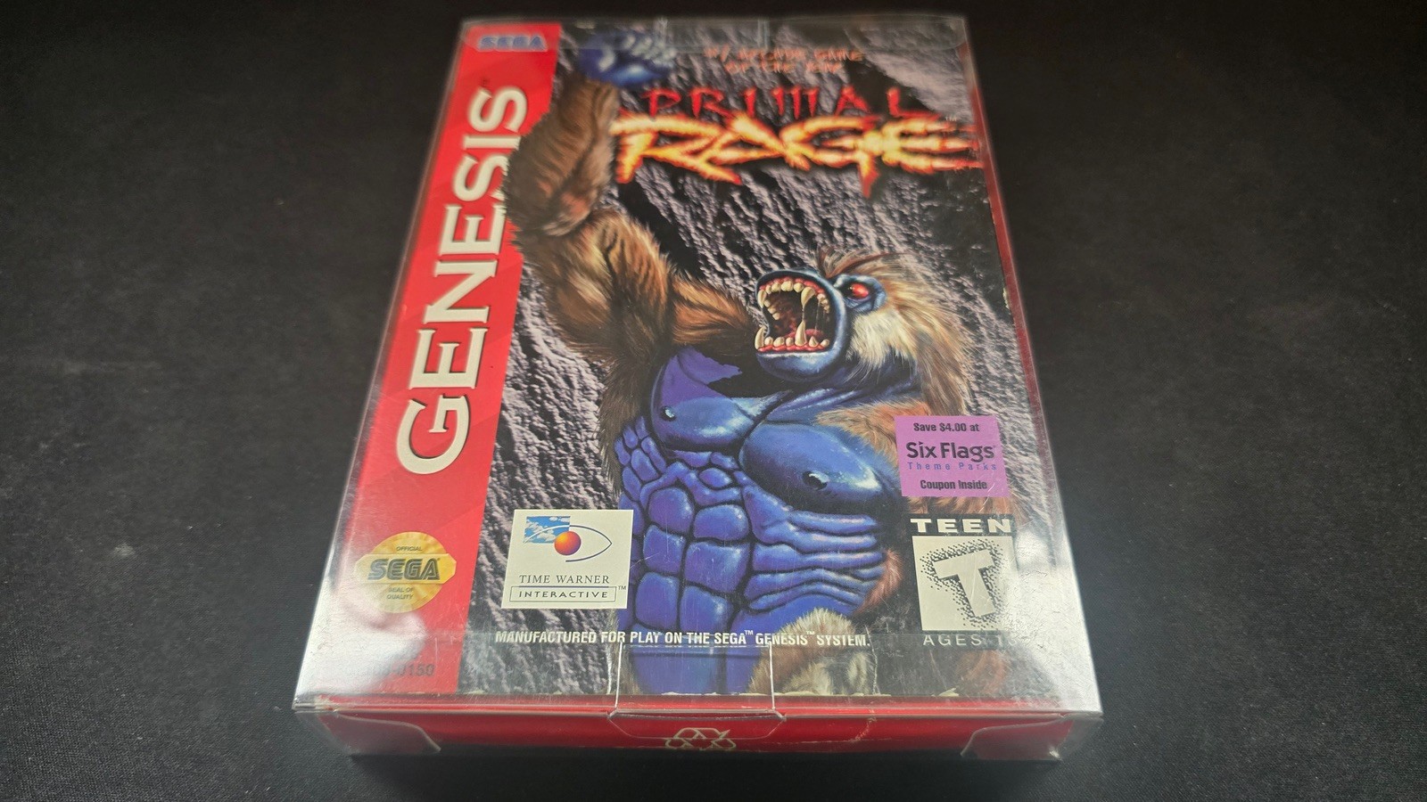 Primal Rage Sega Genesis EXMT+ condition COMPLETE n box authentic+protector!