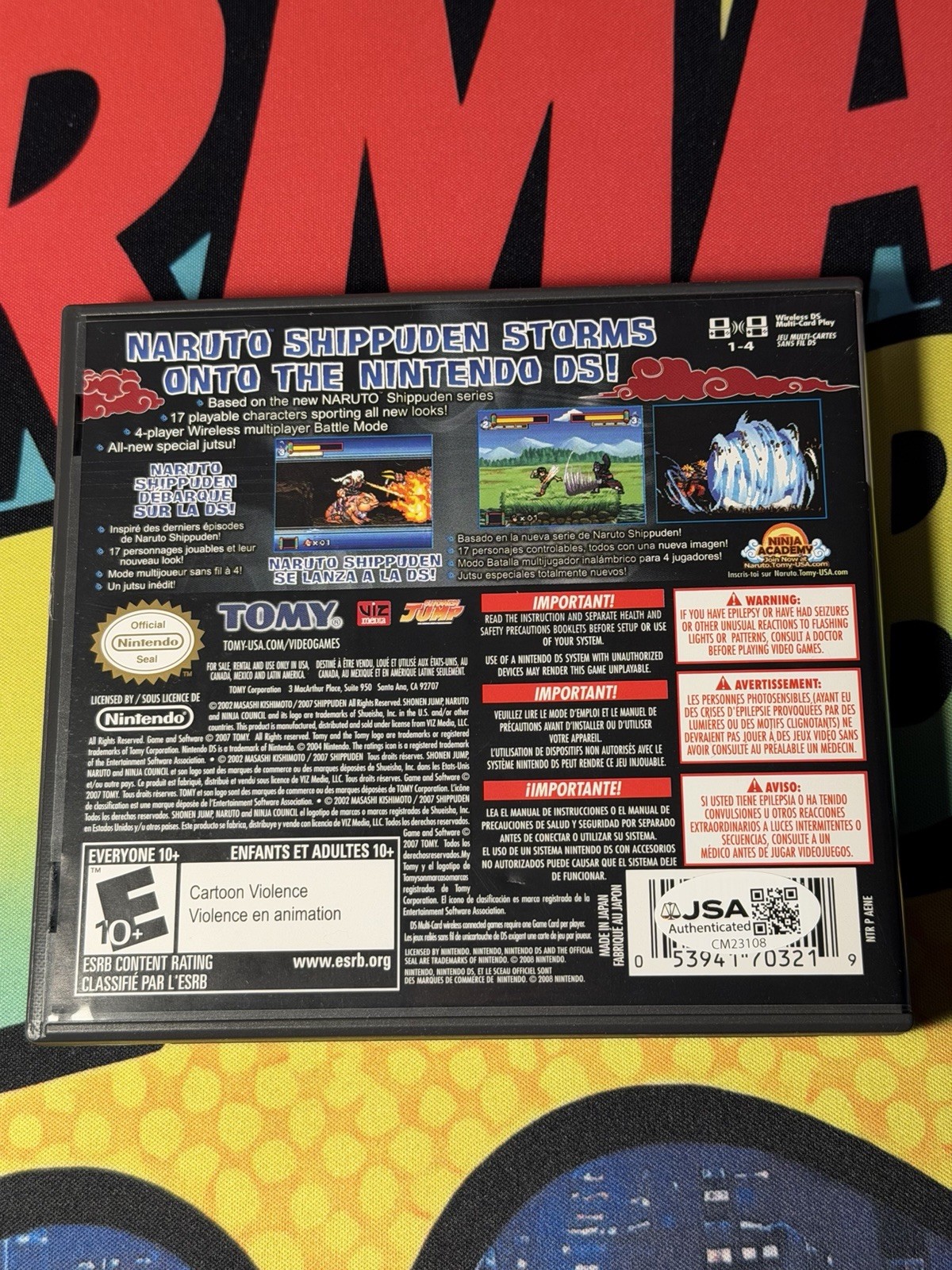 Maile Flanagan signed Naruto Shippuden Ninja Council 4 DS Game – CIB