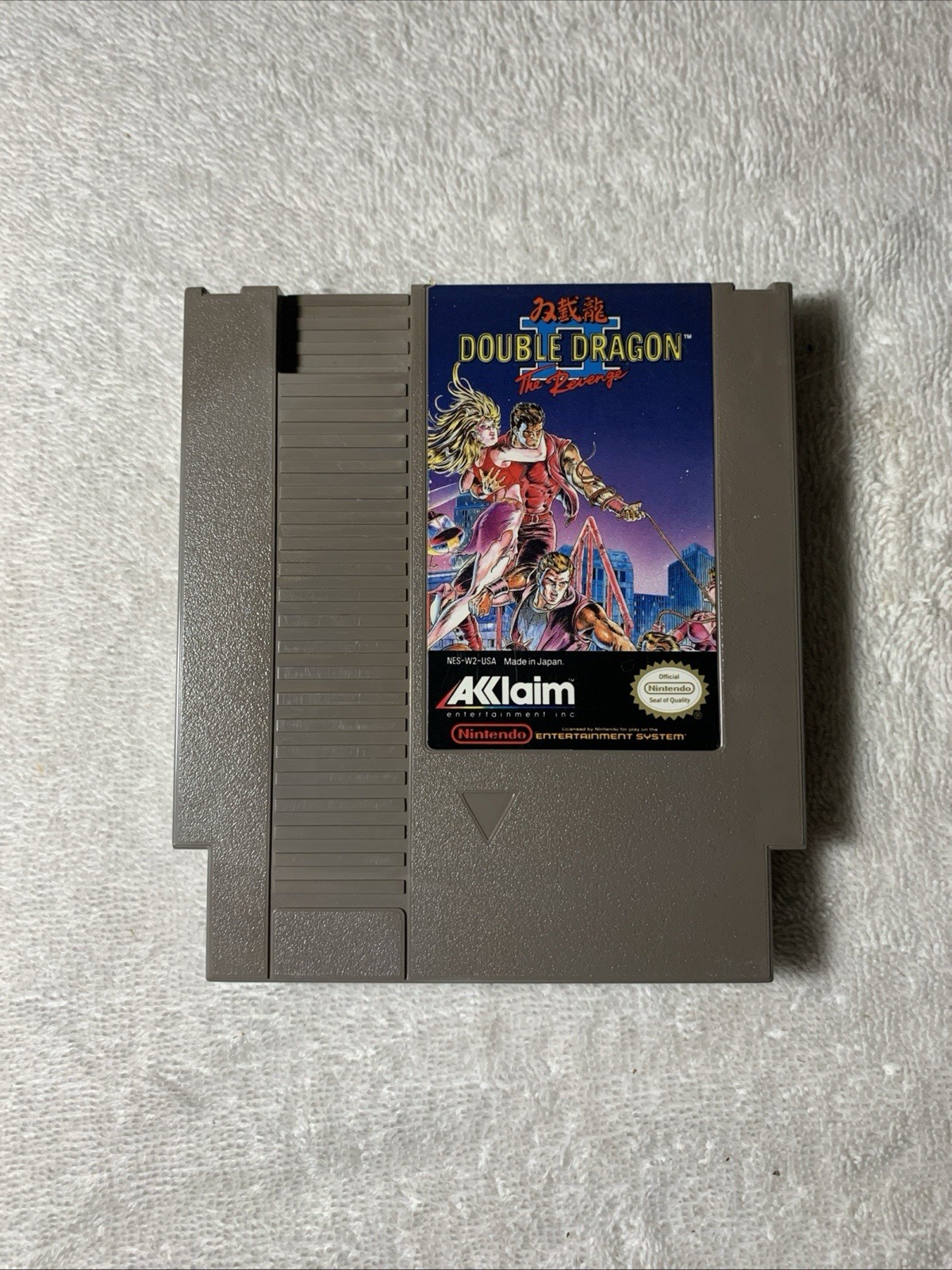 Original Double Dragon II 2: The Revenge Nintendo NES Acclaim Game Cartridge