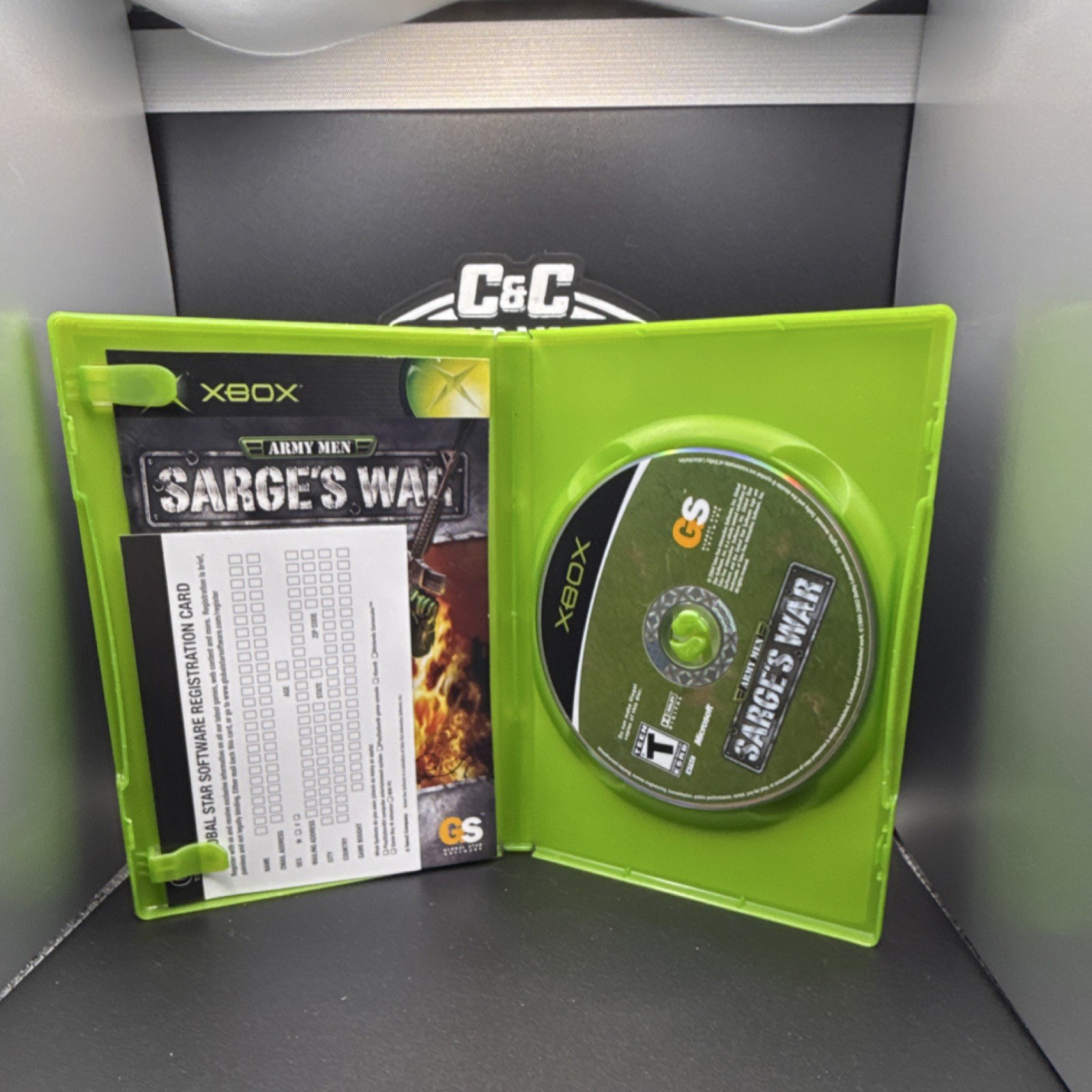 GLOBAL Star Software Army Men Sarge’s War Xbox Shooter T Manual Included 2004
