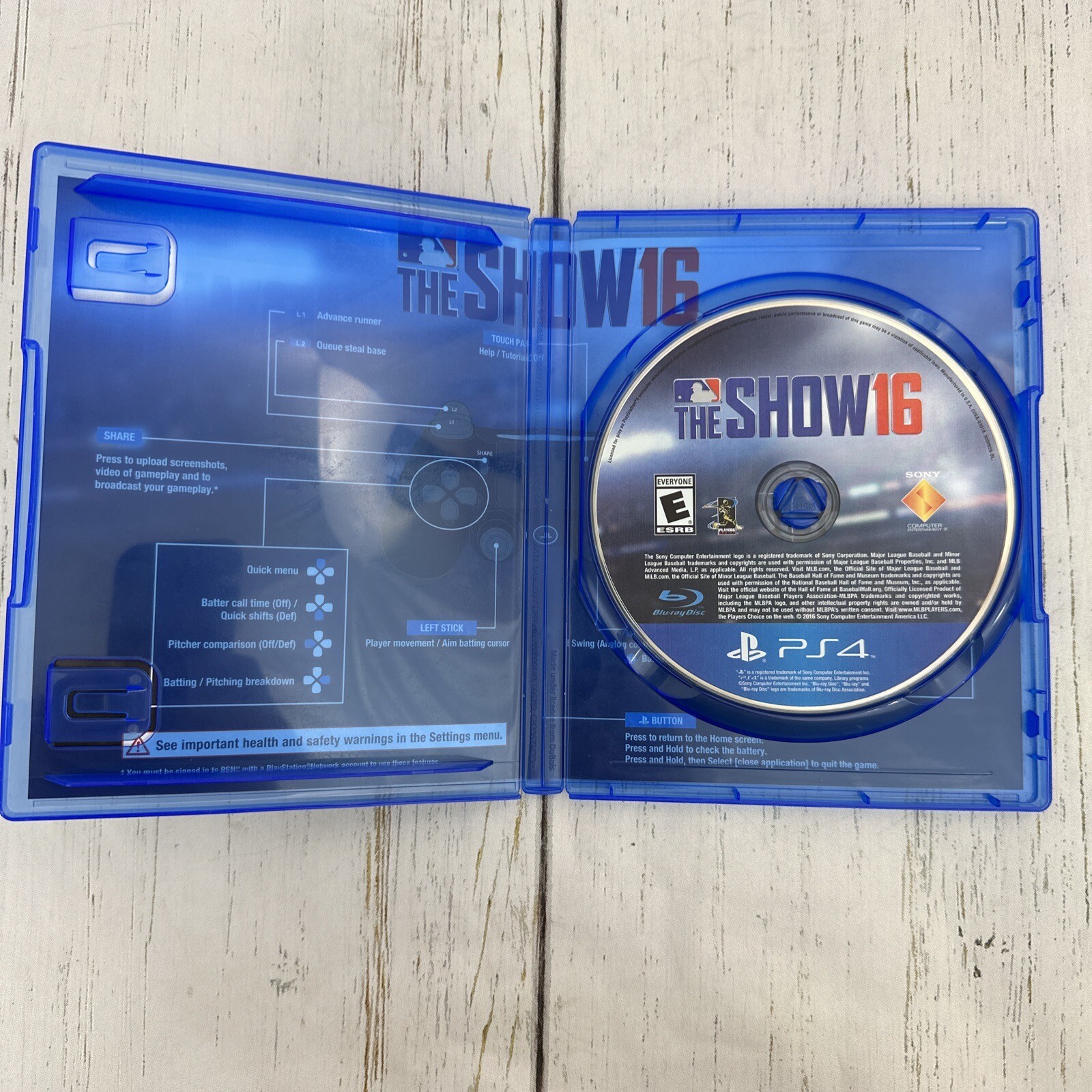 MLB: The Show 16 Sony PlayStation 4 PS4 2016