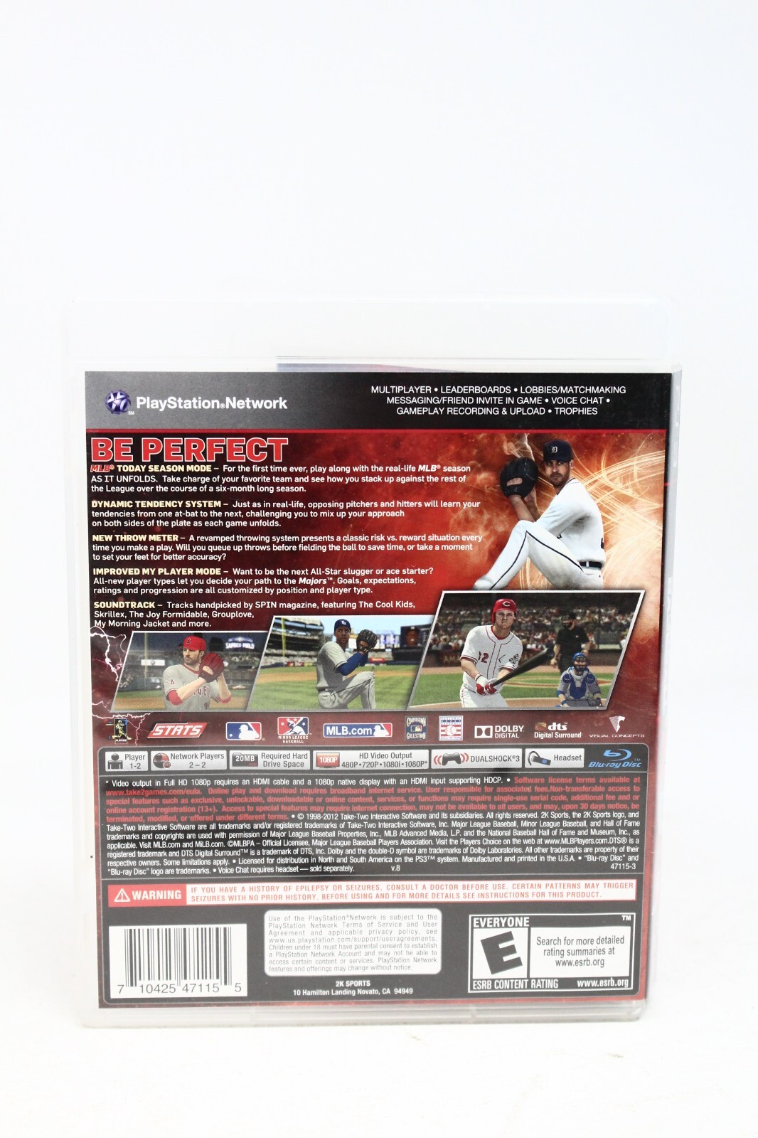 Major League Baseball 2K12 (Sony PlayStation 3, 2012)
