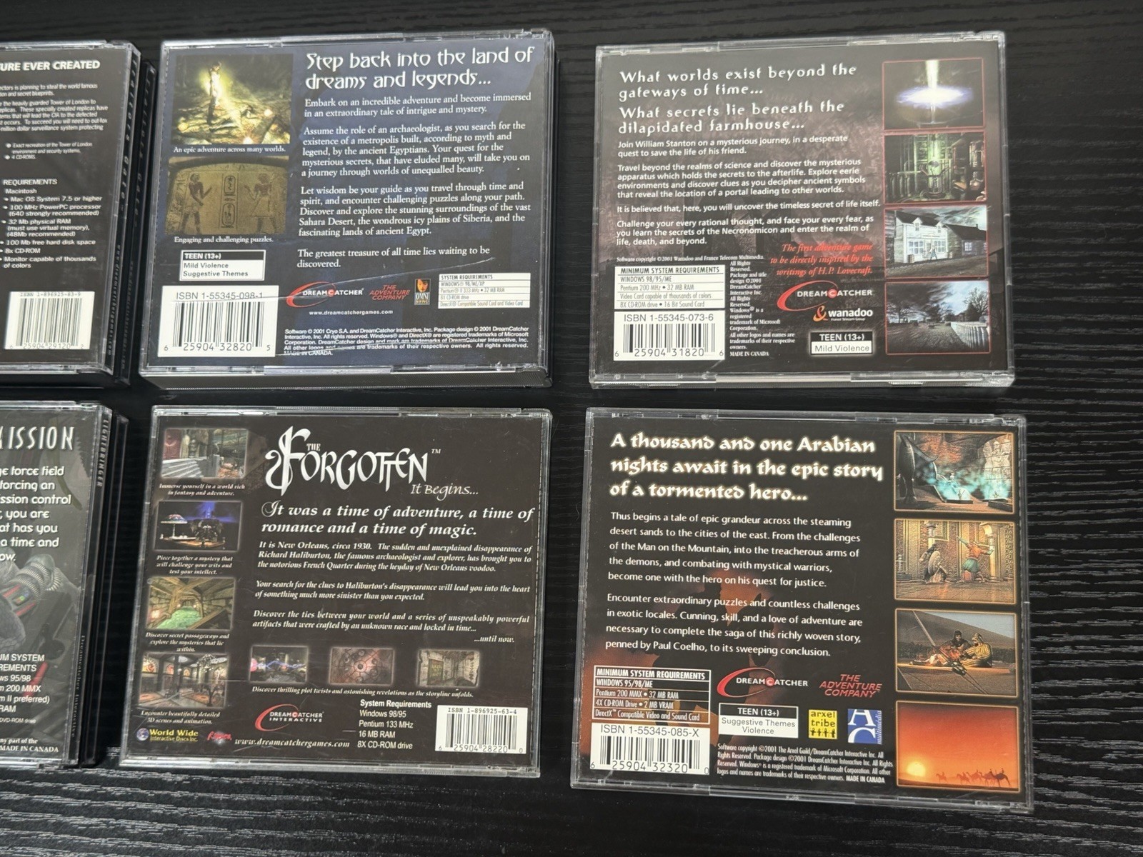 Dreamcatcher Interactive Early 2000s 6 PC Games (Atlantis II, Lightbringer . . .