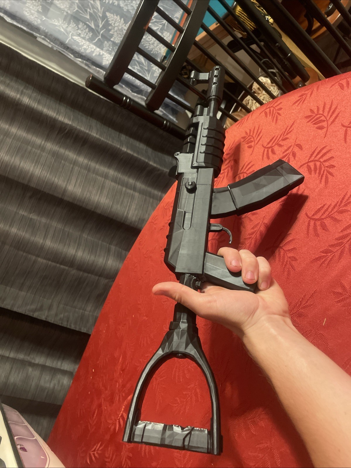 Rust Game AK Prop Replica FIGURE 31.5″ Life Size 3D Print Room DECOR Orange Plug