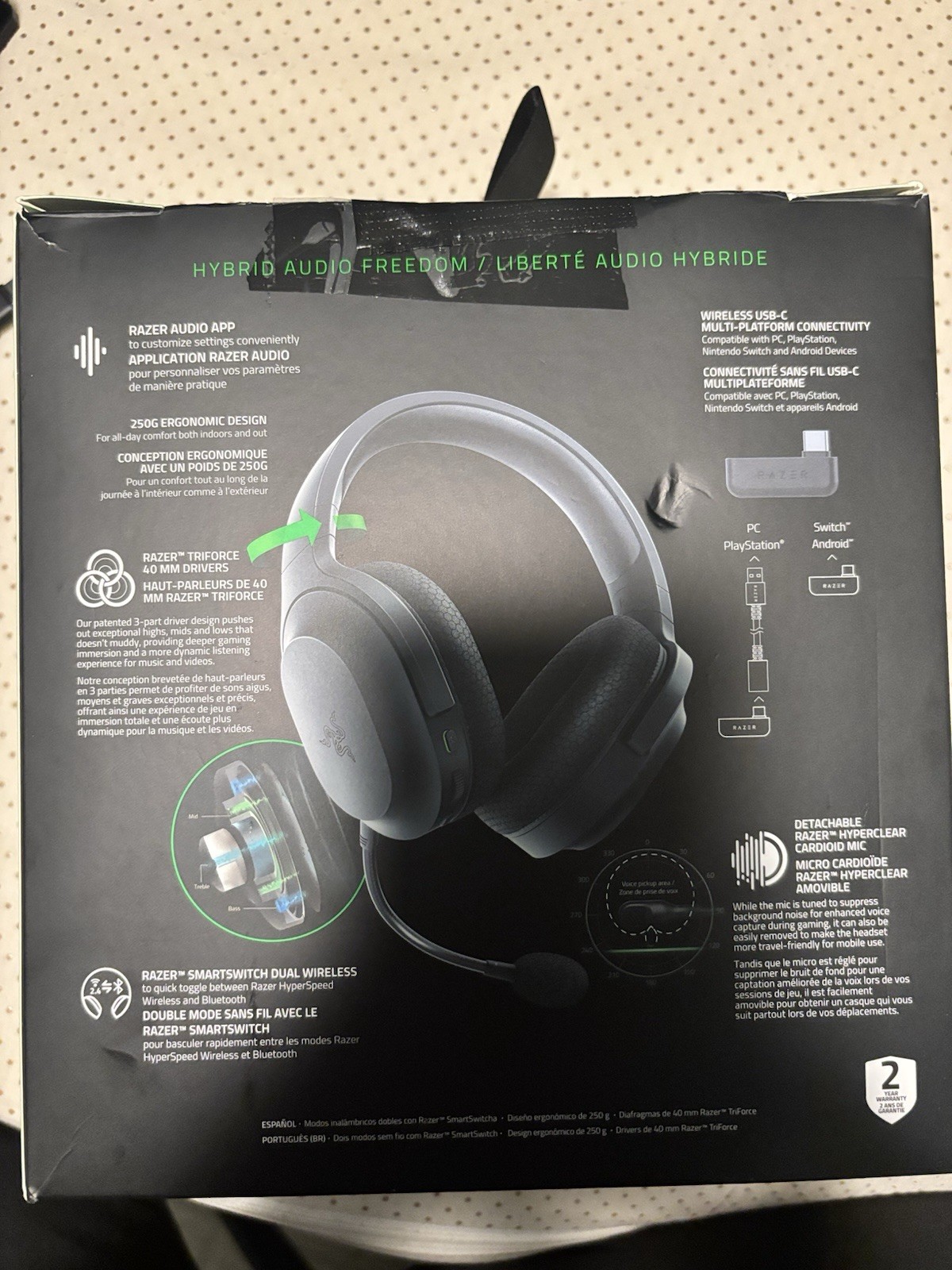 Razer Barracuda X Wireless Gaming Headset (Read Description)