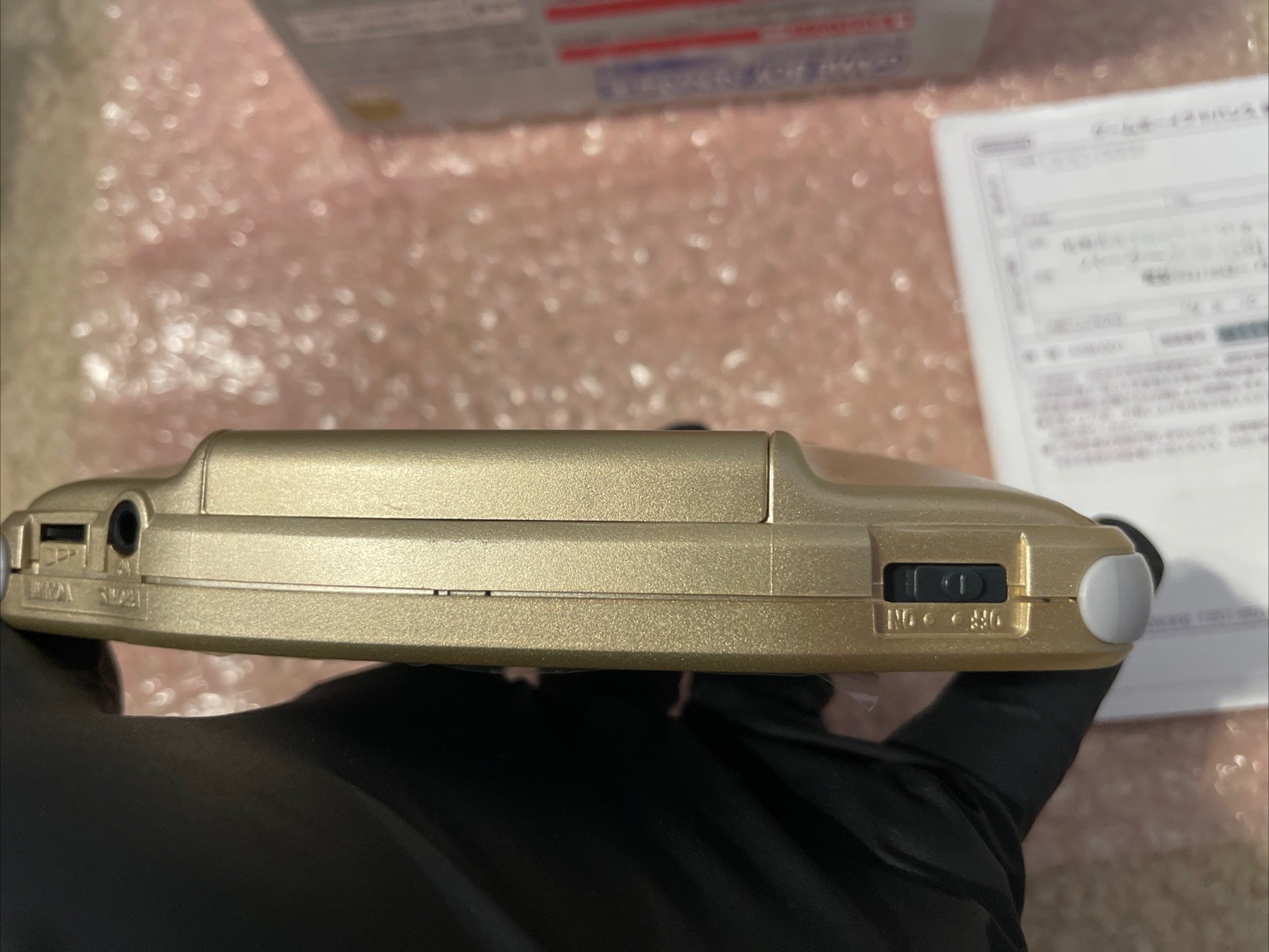 Nintendo Game Boy Advance GBA iPS V3 Backlight Backlit LCD Console Gold