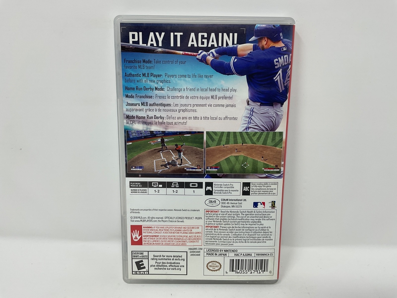 R.B.I. Baseball 18 (Nintendo Switch, 2018) RBI 18