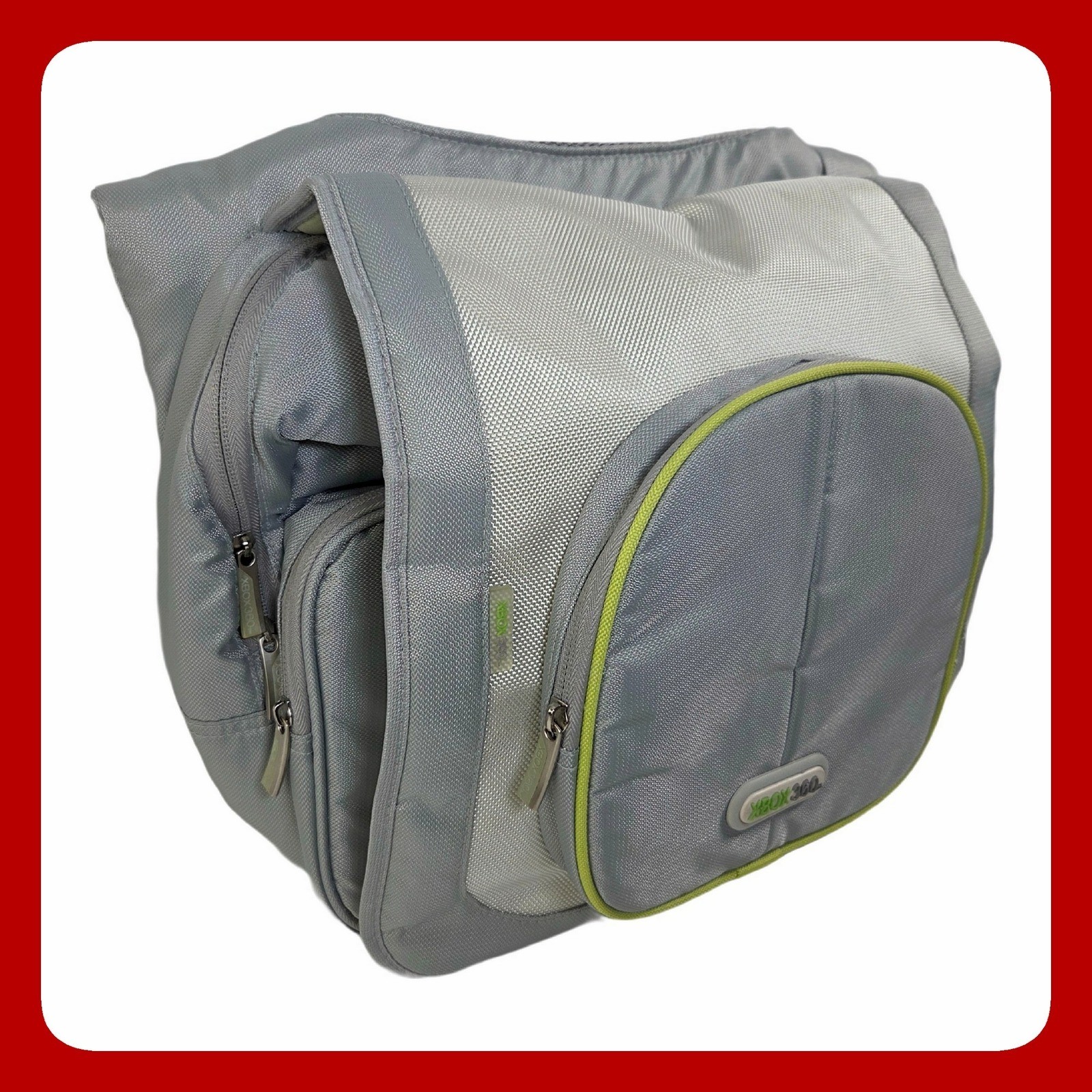 Xbox 360 Messenger Travel Bag Gray Planet 21 Padded Console Case Shoulder Strap