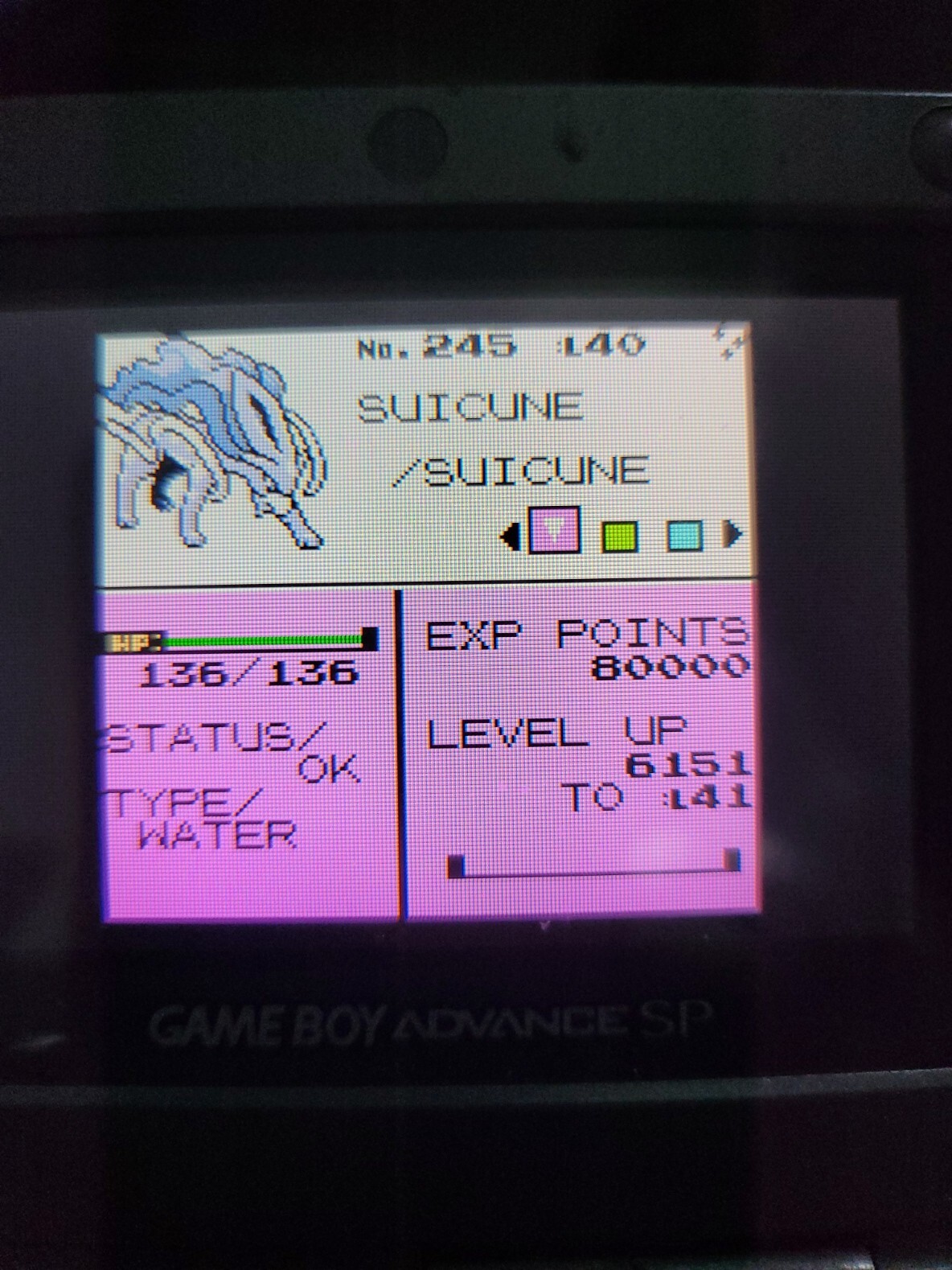 Pokemon Crystal Authentic Gameboy Color with all 251 | New Battery