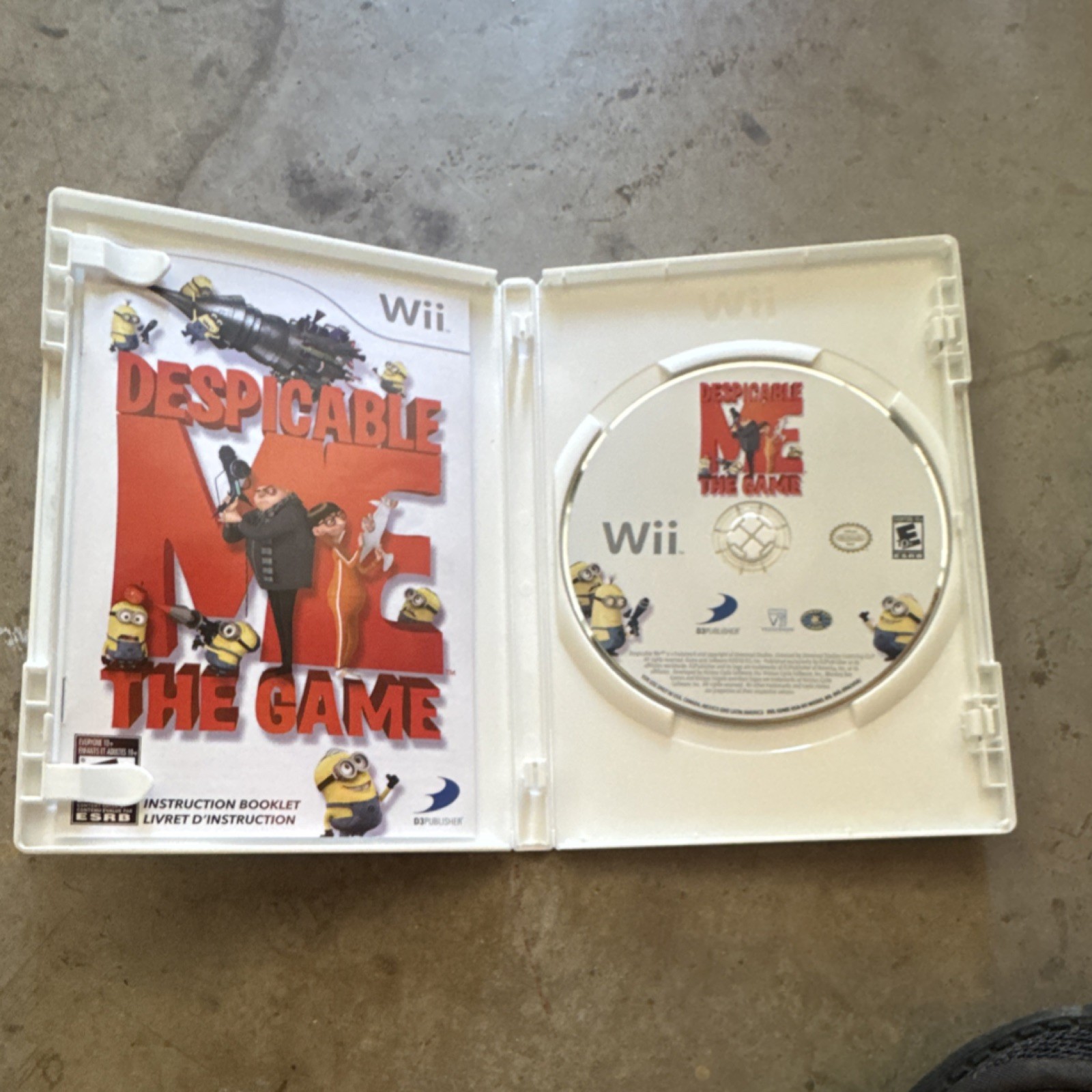 D3 Publisher Despicable Me: The Game Nintendo Wii Manual E10+ Action 2010
