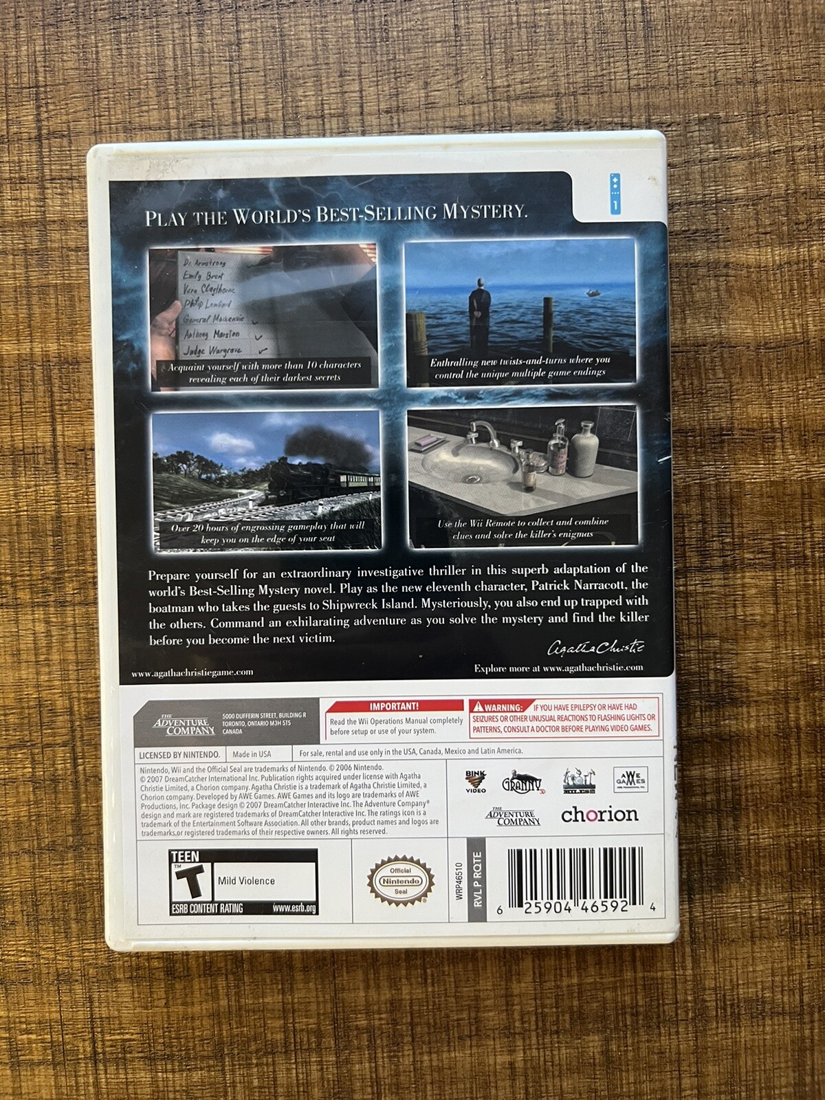 Agatha Christie: And Then There Were None (Nintendo Wii, 2008)