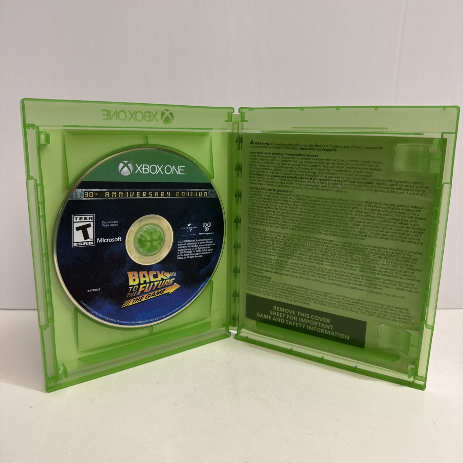 Back to the Future The Game – 30th Anniversary Edition – Microsoft Xbox One – NM