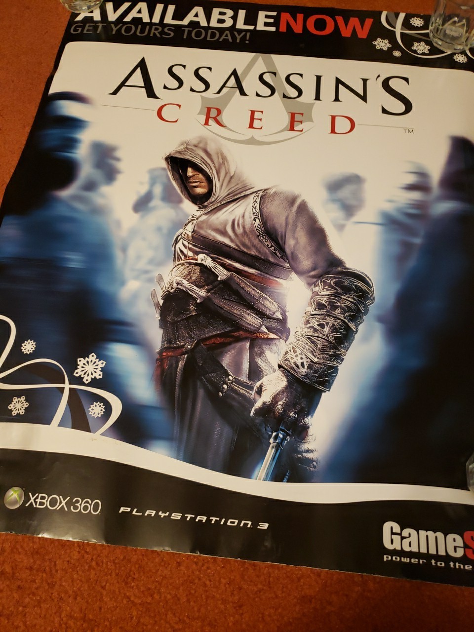 Assassin’s Creed Game Stop Promo Poster. Rare Poster 22x28in [26r]