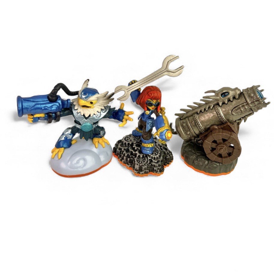 Skylanders Giants 8 Figure Lot w/ Case Tested Hot Head Crusher Tree Rex