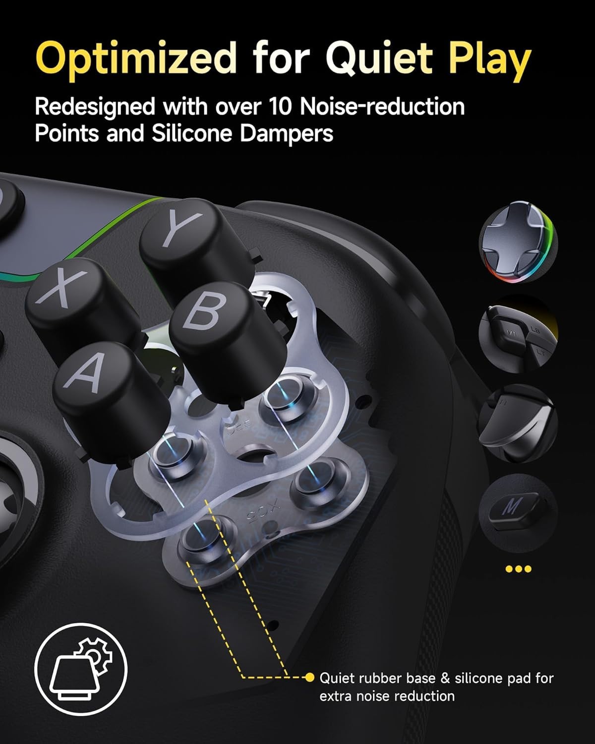 X05Pro Multi-Platform Wireless Controller: Quiet, Programmable, for PC and Phone