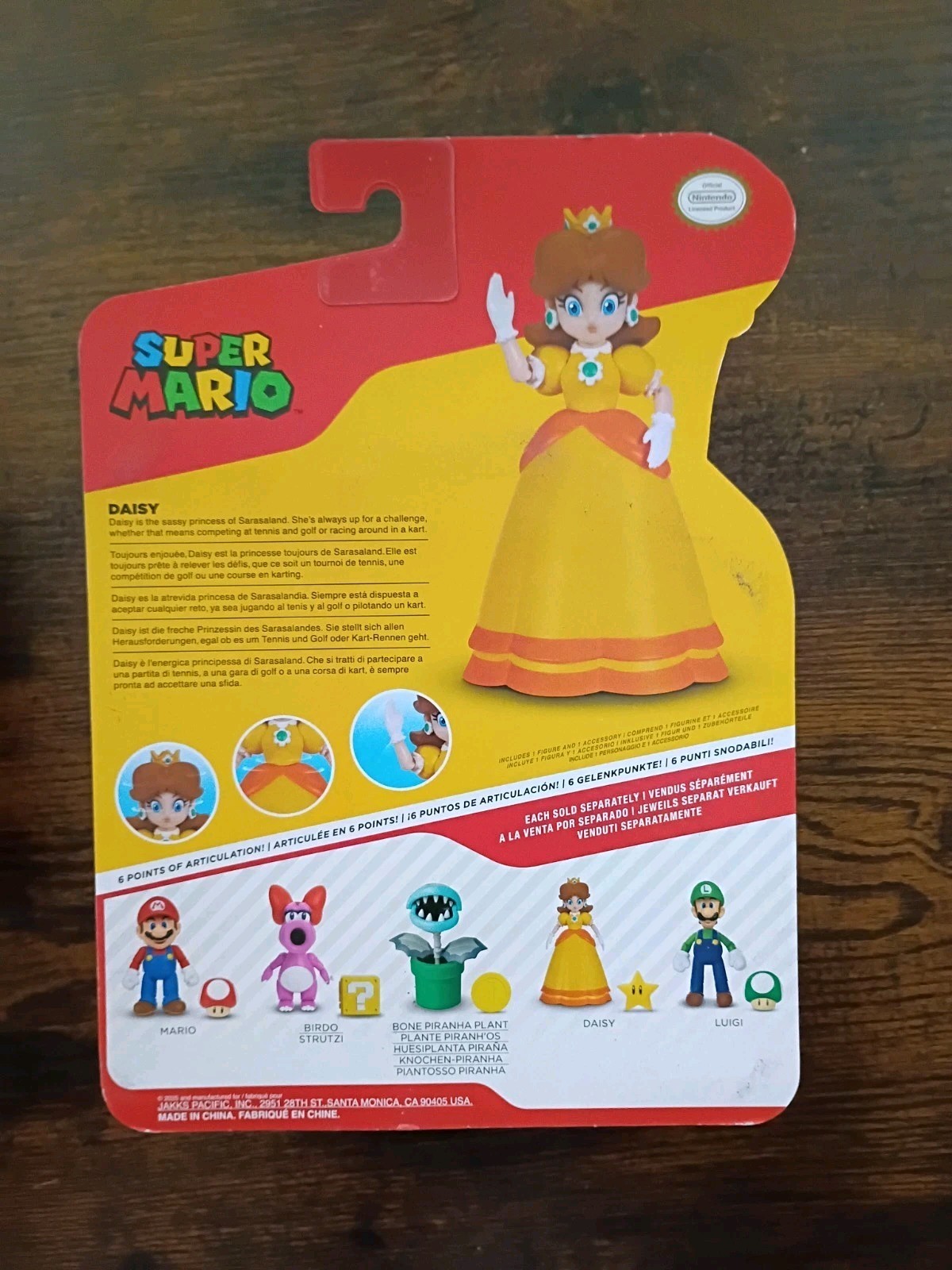 4″ Super Mario 4-PACK World of Nintendo Daisy Toadette Nabbit Chain Chomp Lot