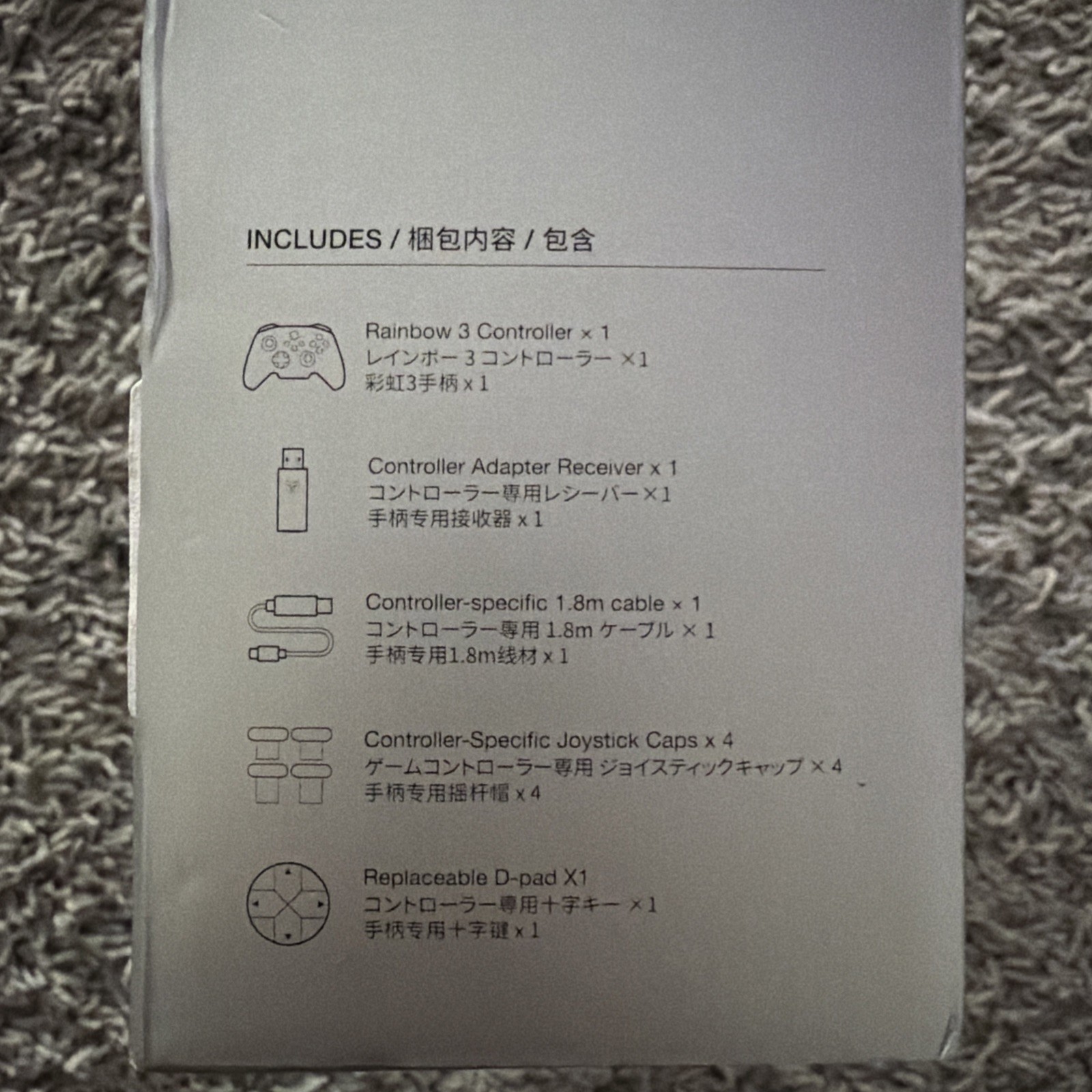 MOJHON Rainbow 3 Trigger Controller Windows Switch Android IOS Elite 2000 Hz NEW