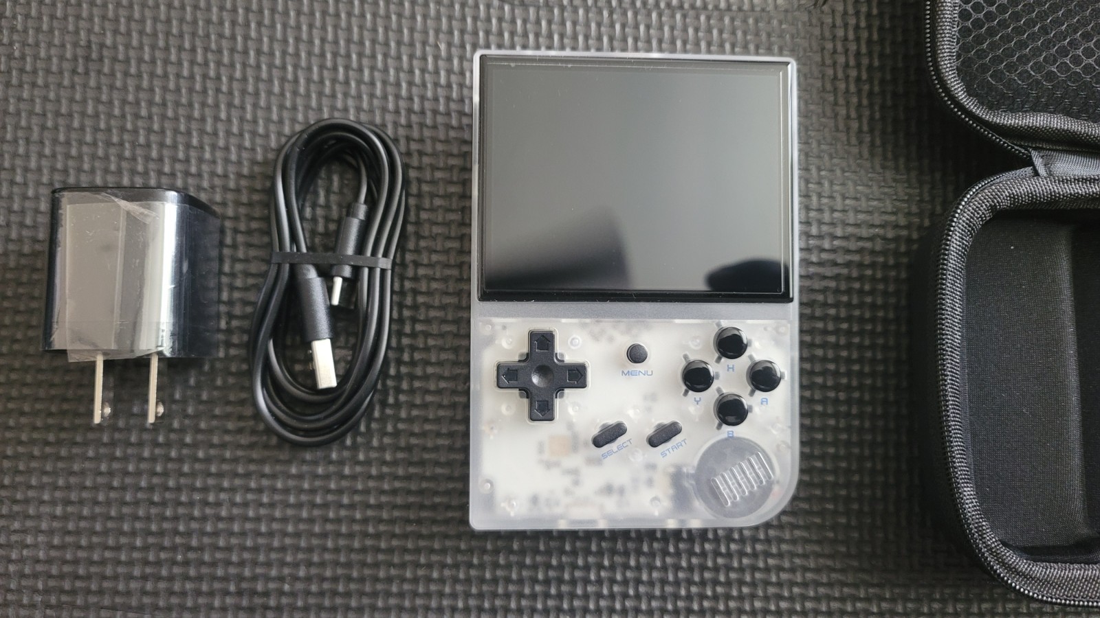 ANBERNIC RG35XX (CLEAR) 16GB GAME CARD (FREE BRICK) FRE CASE (GXRG)