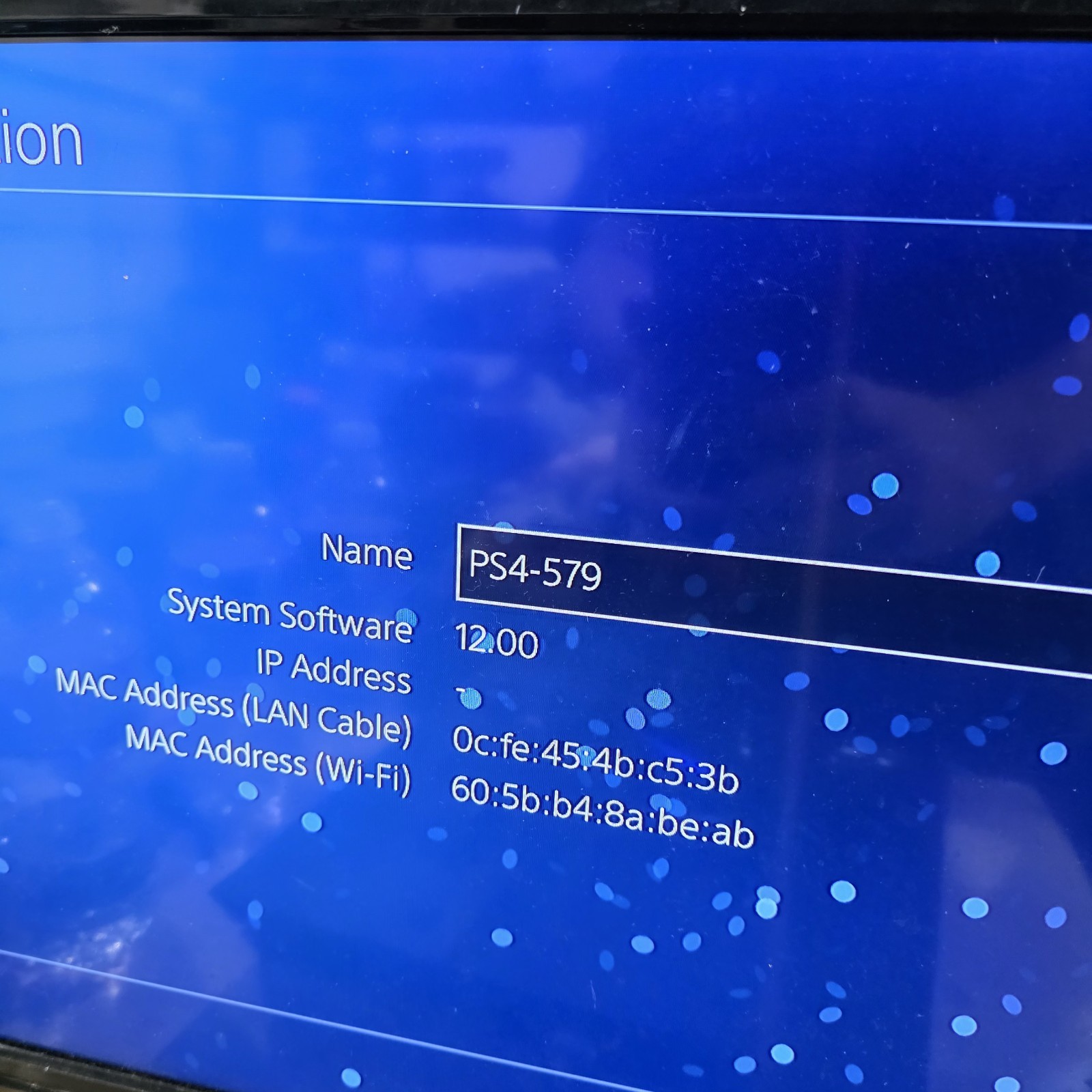 SONY PS4 CONSOLE MODEL CUH-1215A w Controller & Cables – Low Software 12.0 500gb
