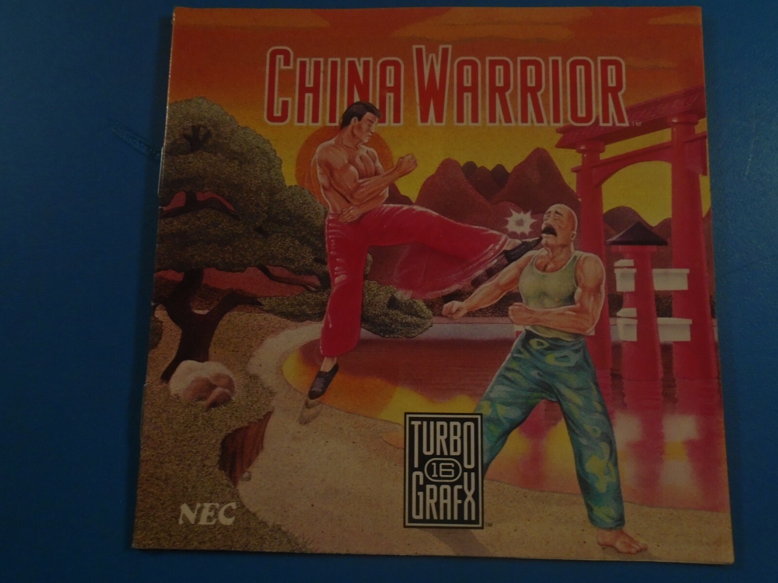 China Warrior (TurboGrafx 16, Turbografx) Authentic Game Manual Book