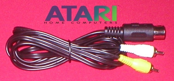 6Ft Color AV RCA TV & Monitor Composite Cable for Atari 65XE 130XE Computer NEW