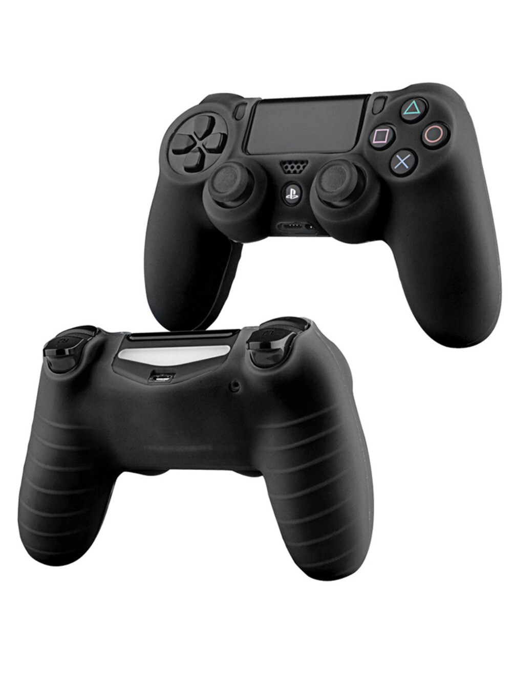 2PCS Soft Silicone Gel Rubber Case Cover Playstation 4 PS4 Controller Skin Case