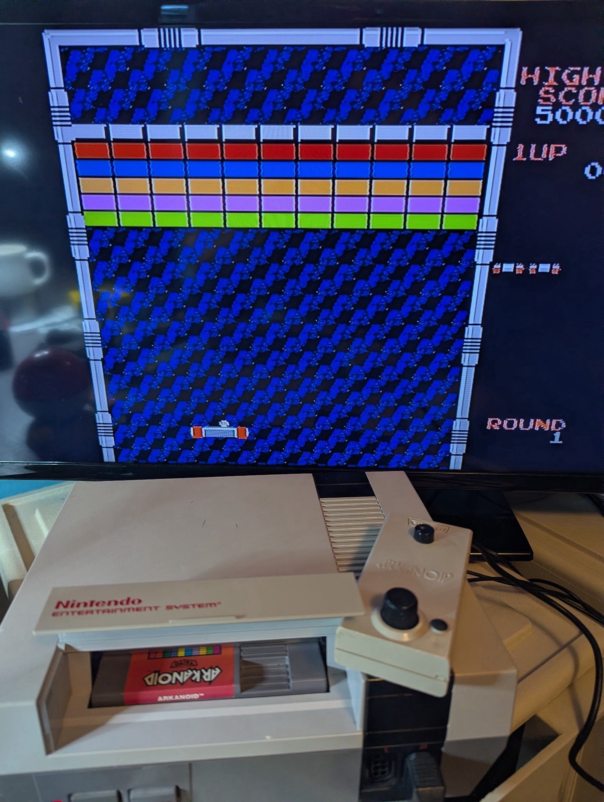 Arkanoid Controller Bundle (Nintendo NES 1987) Game w/ Controller TESTED