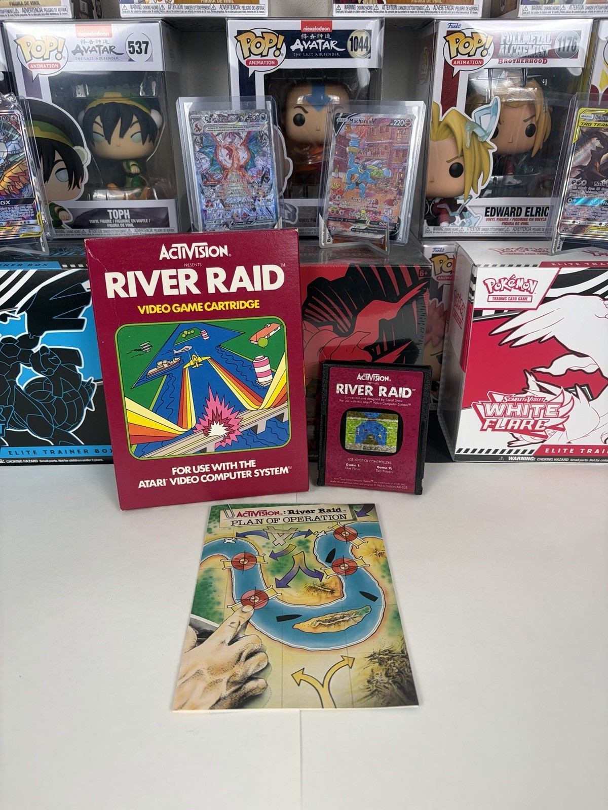 River Raid (Atari 2600) Complete In Box CIB Tested (A019)