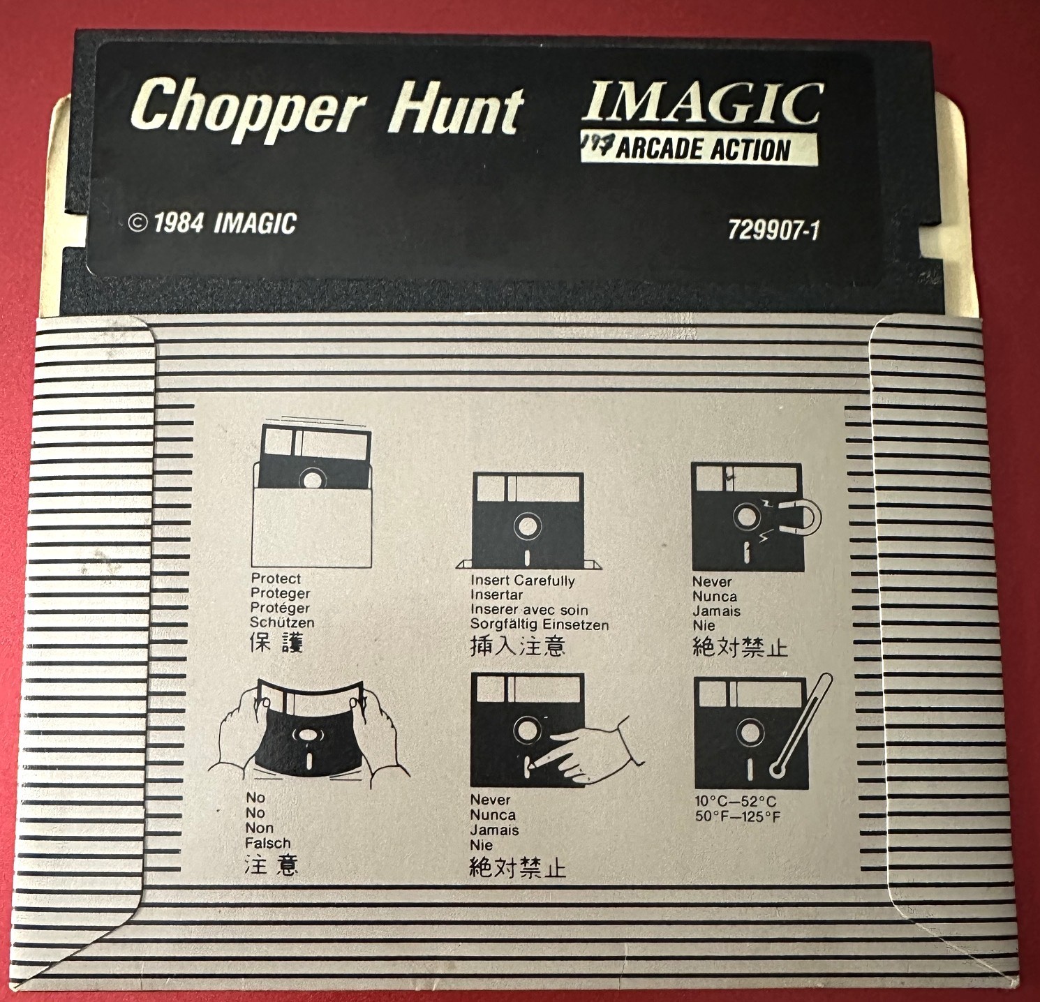 Imagic Arcade Action 1984 Chopper Hunt Disk for Atari 400/800 Disk Only