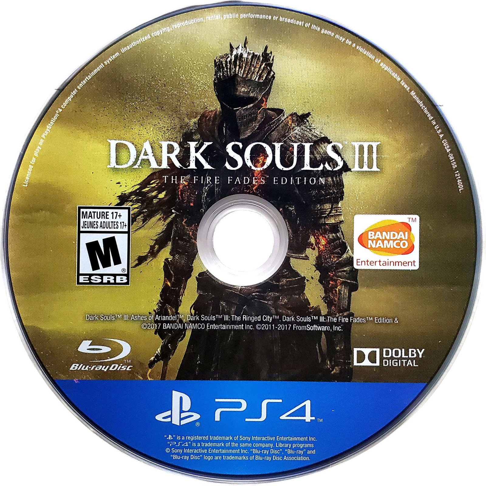 Dark Souls III The Fire Fades Edition – Sony Playstation 4 PS4 3 1Y Guarantee