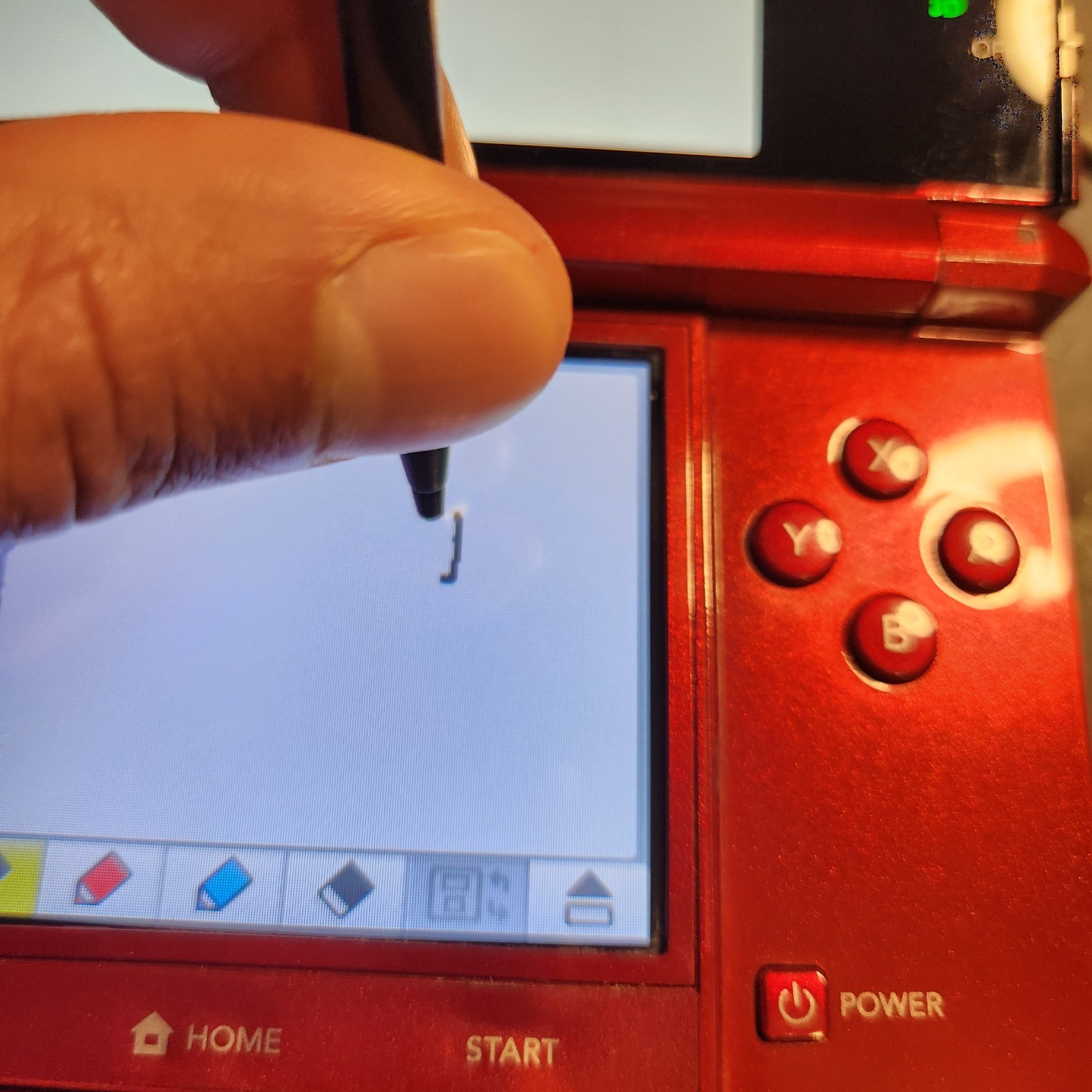 Nintendo 3DS Handheld Game Console Flame Red