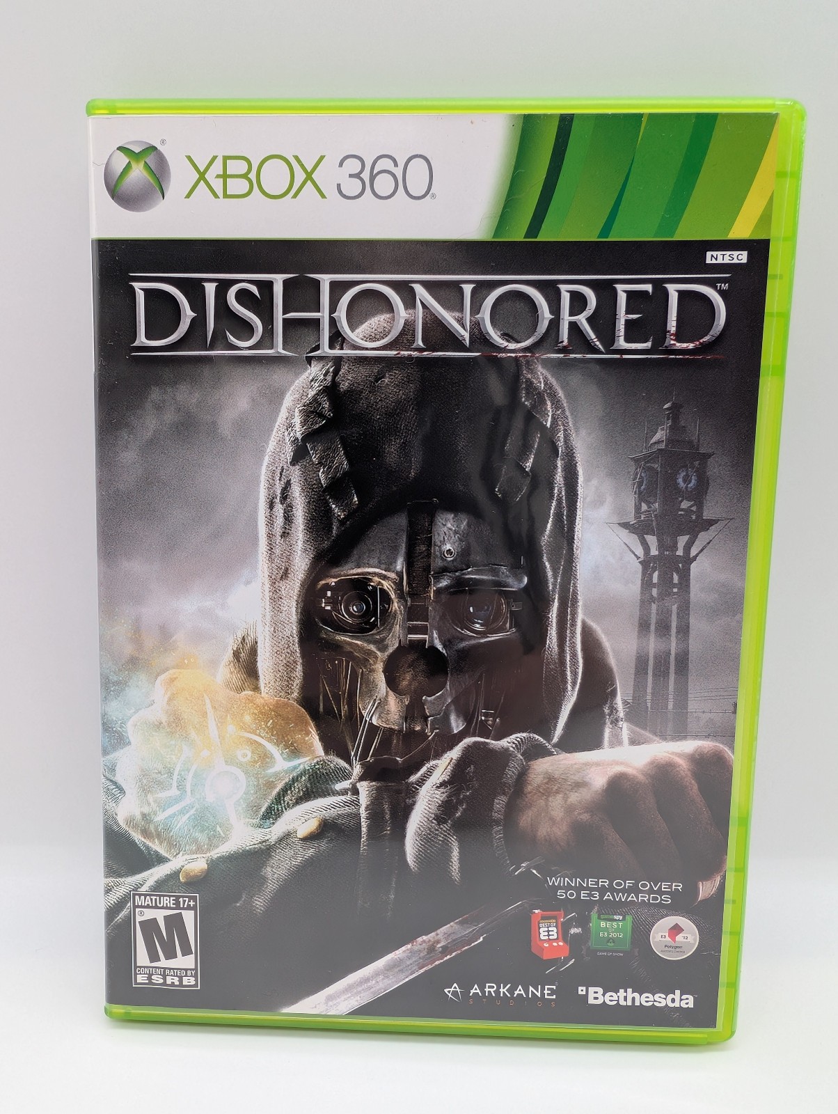 Dishonored (Microsoft Xbox 360, 2012) NEAR MINT W/MANUAL! MAIL IT TOMORROW!
