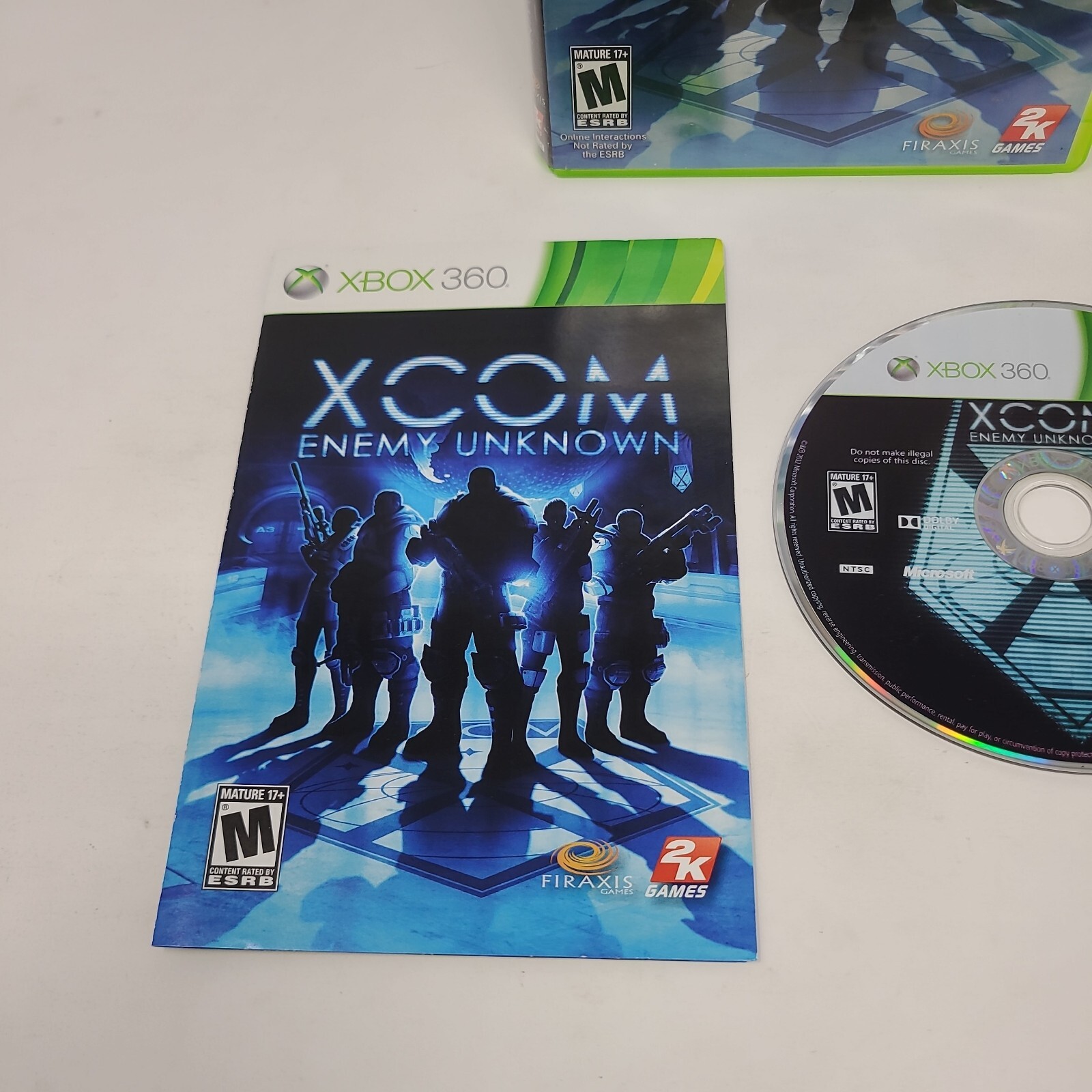 XCOM Enemy Unknown Xbox 360 Game Complete With Manual Tested Working