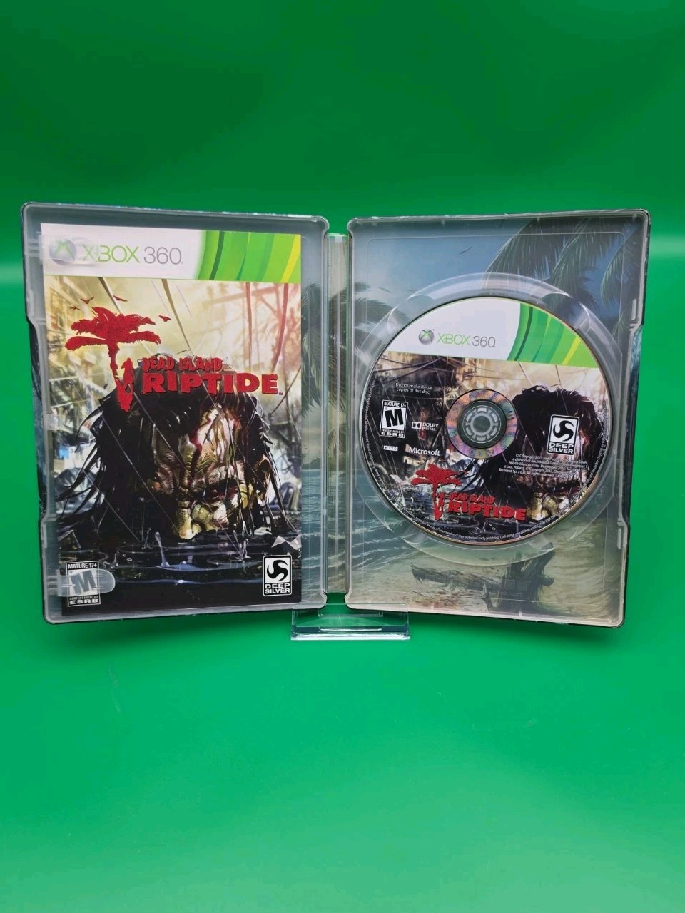 Dead Island Riptide Steelbook Xbox 360. Tested. Manual Game Insert