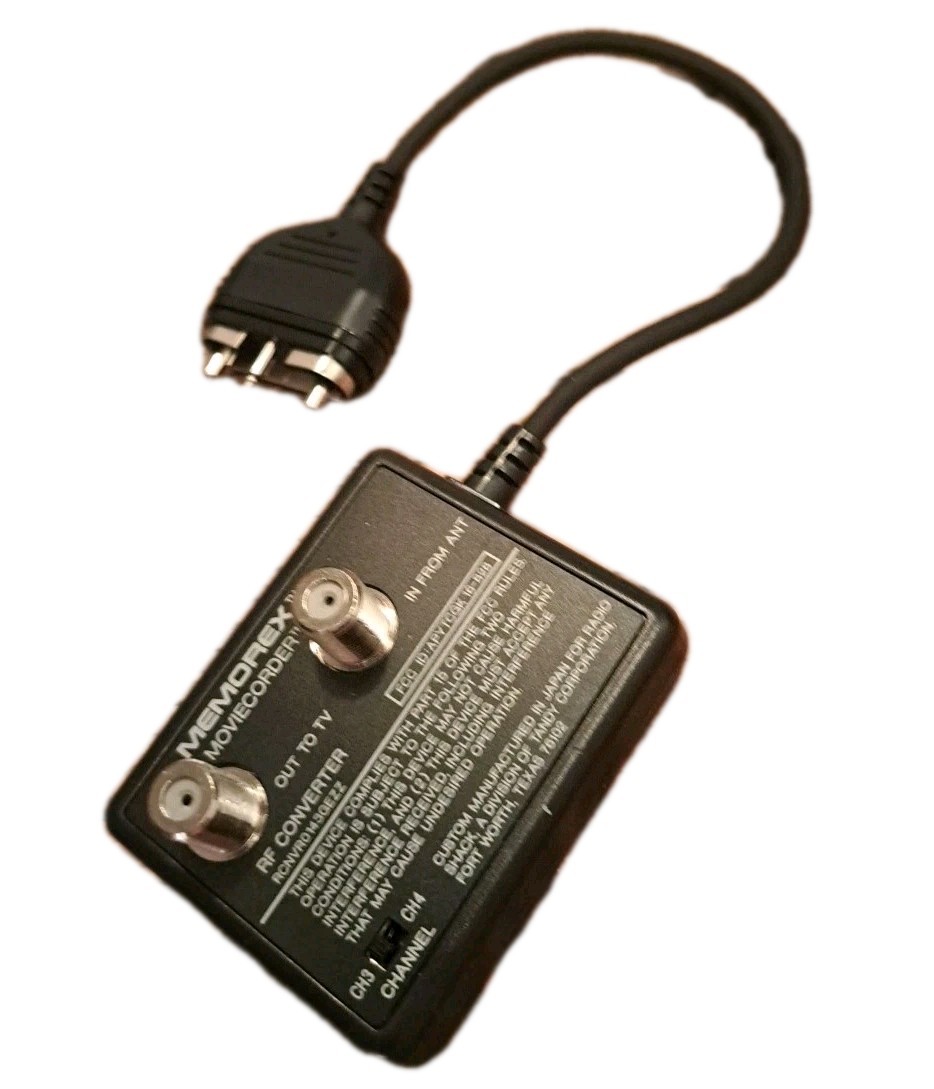 Memorex Moviecorder RF Converter, Out to TV Signal Switch RCNVR0115GEZZ -Vintage
