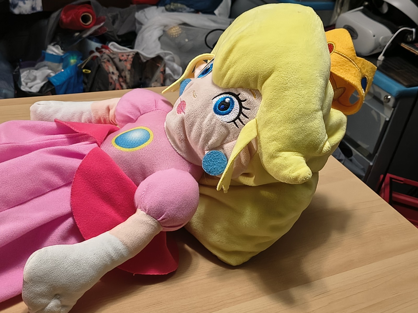Princess Peach Plush 24 inch Super Mario Bros Nintendo Pink Dress Doll