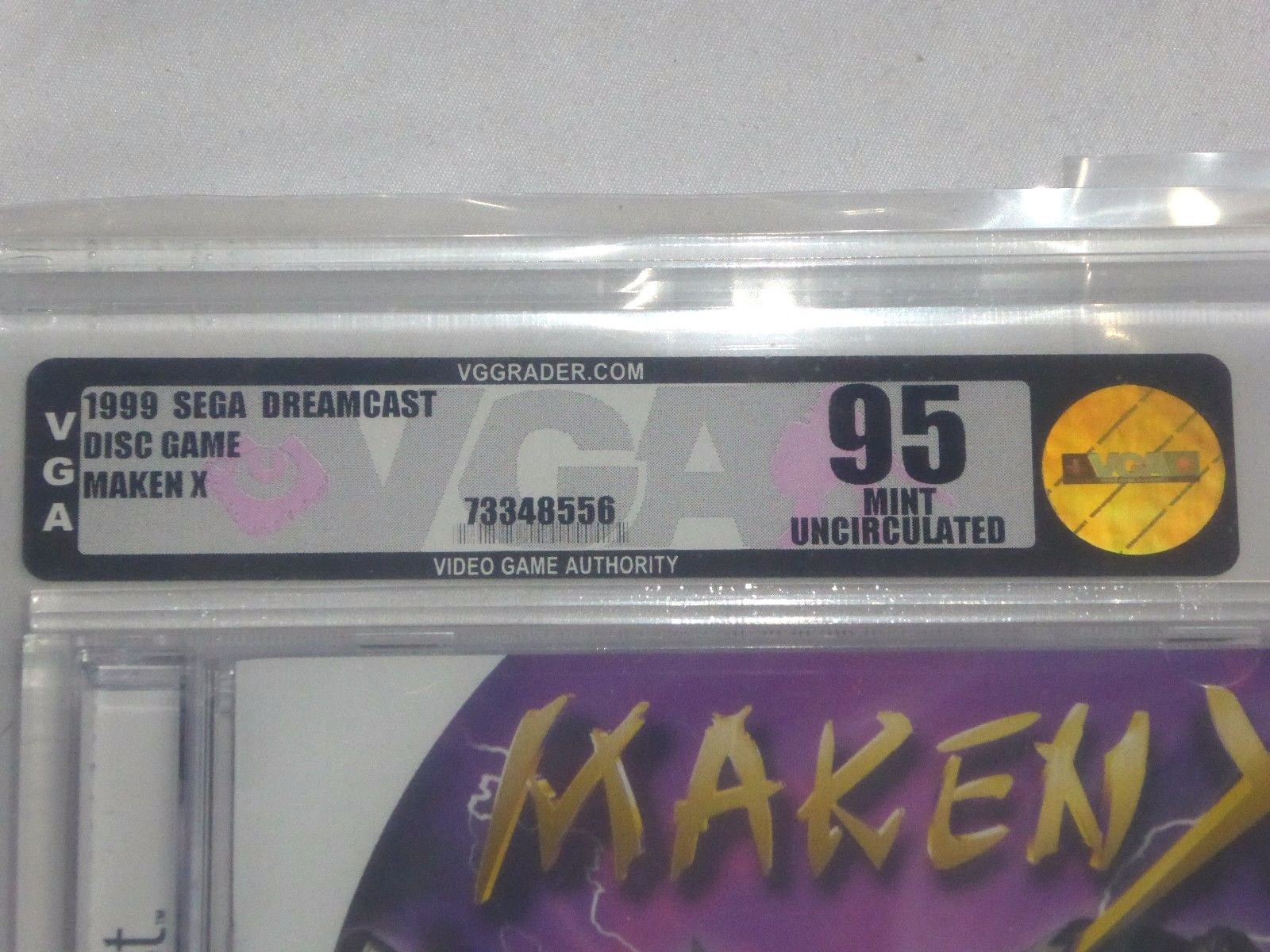 NEW Maken X Sega Dreamcast Game VGA 95 MINT UNCIRCULATED Gold makenx machine
