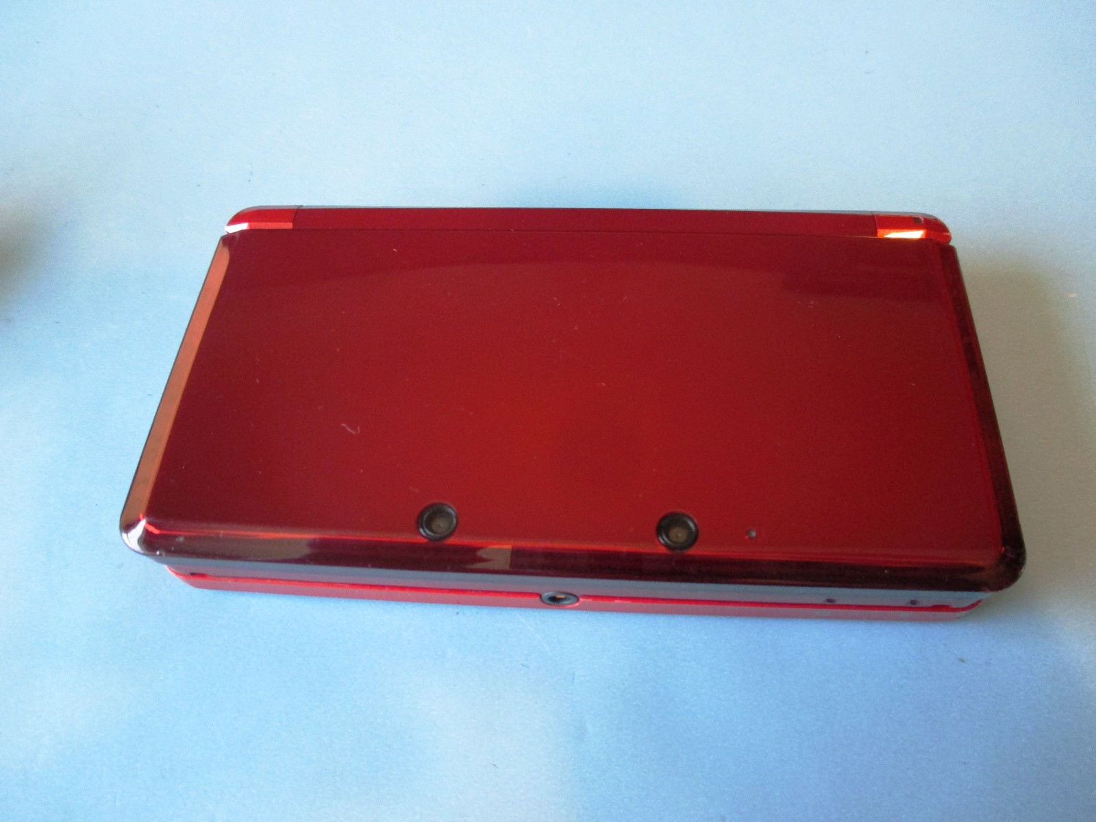Nintendo 3DS Flame Red System w/Charger FREE Shipping!